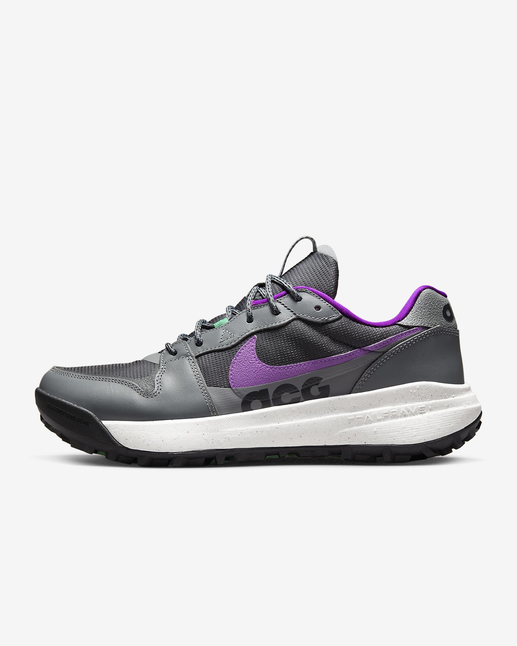 Tenis para hombre Nike ACG Lowcate - Gris humo/Morado vivo/Fantasma/Gris humo oscuro