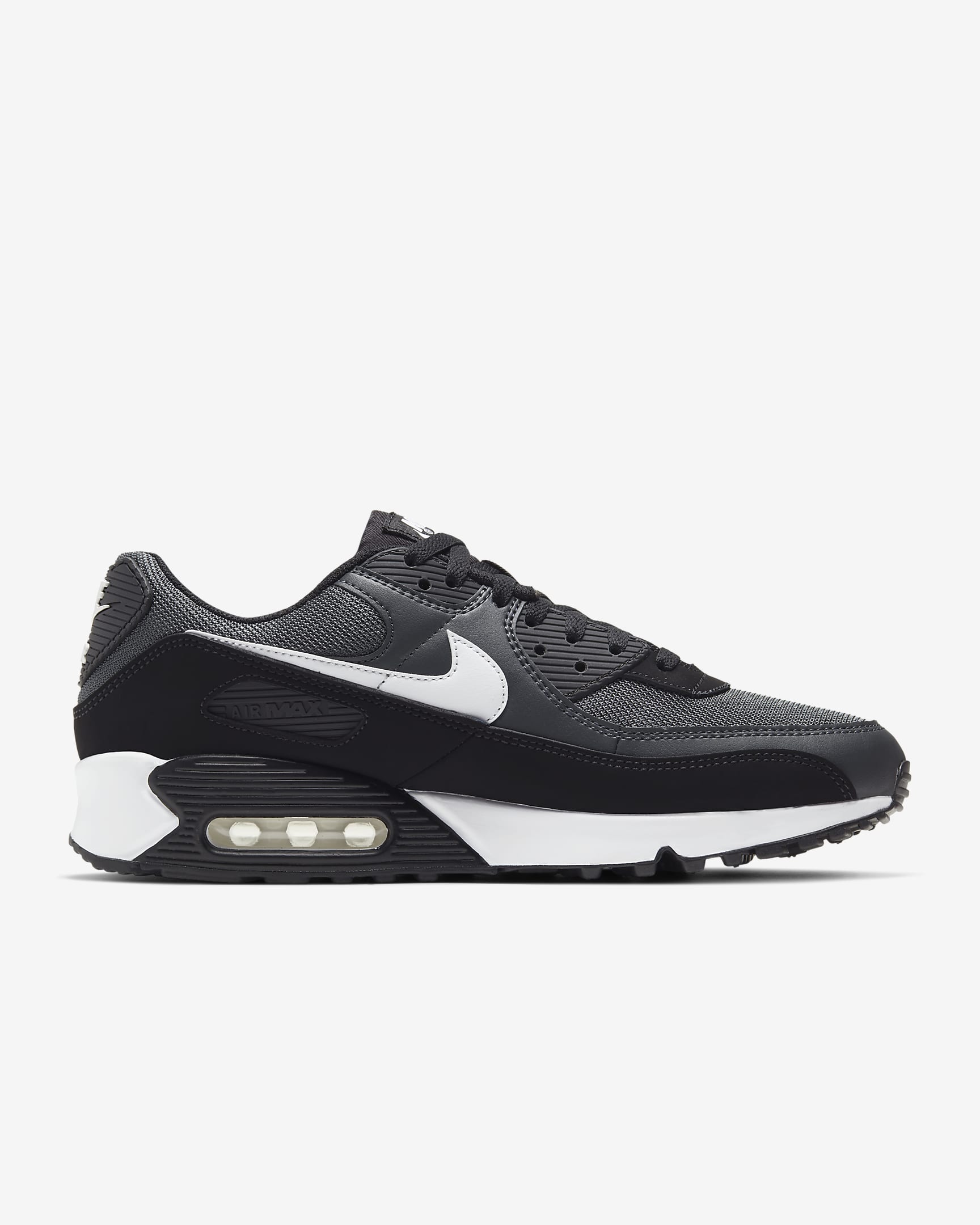 Sapatilhas Nike Air Max 90 para homem - Cinzento Iron/Cinzento Smoke escuro/Preto/Branco