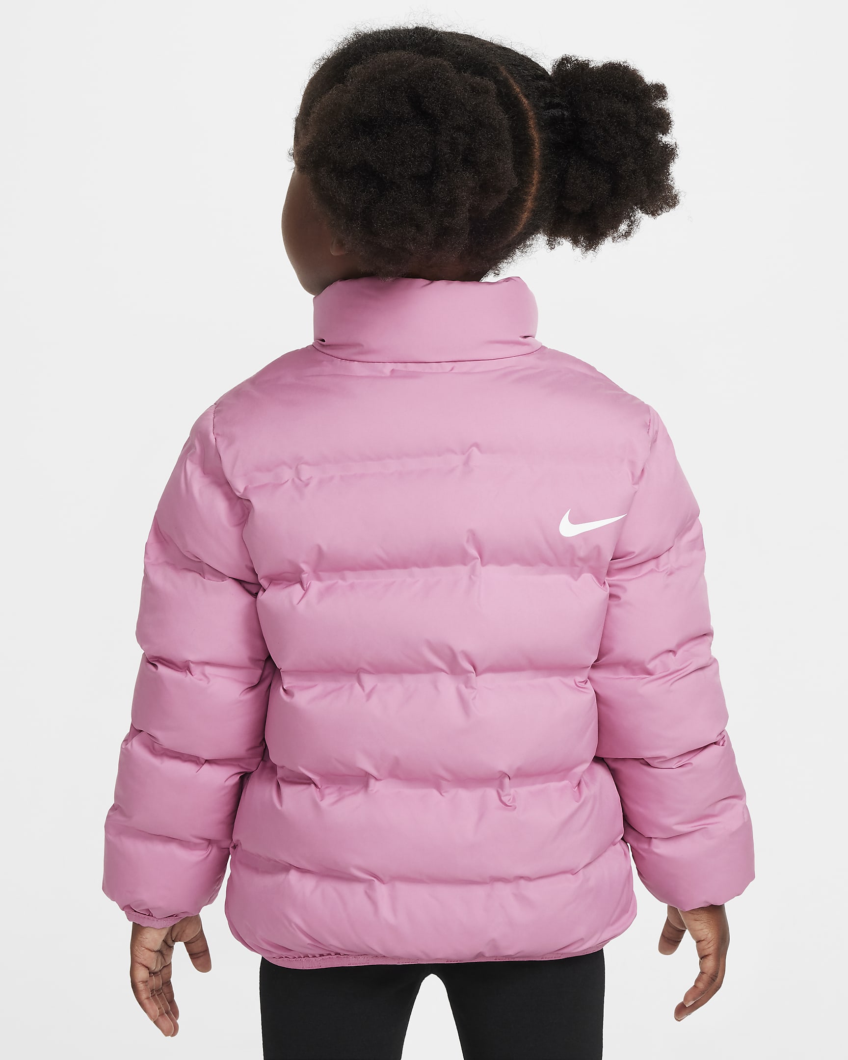 Nike Wrapped Swoosh Steppjacke mit Prägung für Kleinkinder - Magic Flamingo