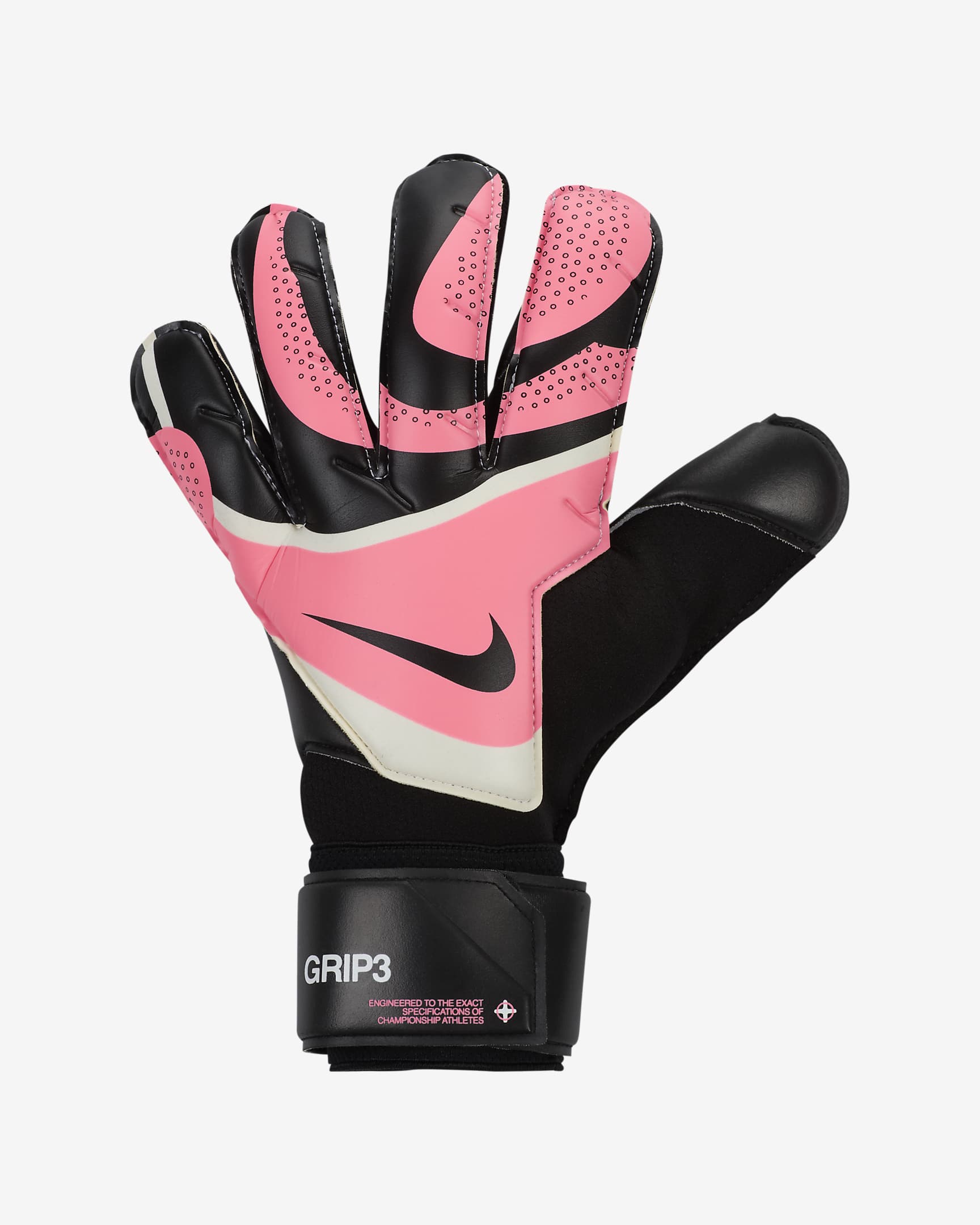 Guanti da portiere Nike Grip3 - Nero/Sunset Pulse/Nero