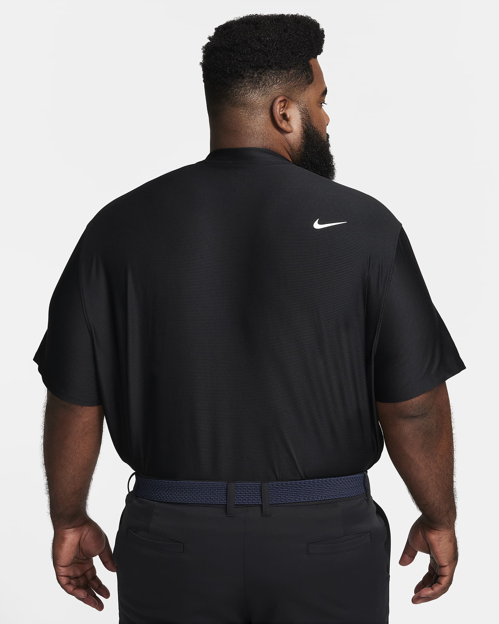 Nike Tour Men's Dri-FIT Golf Polo - Black/White