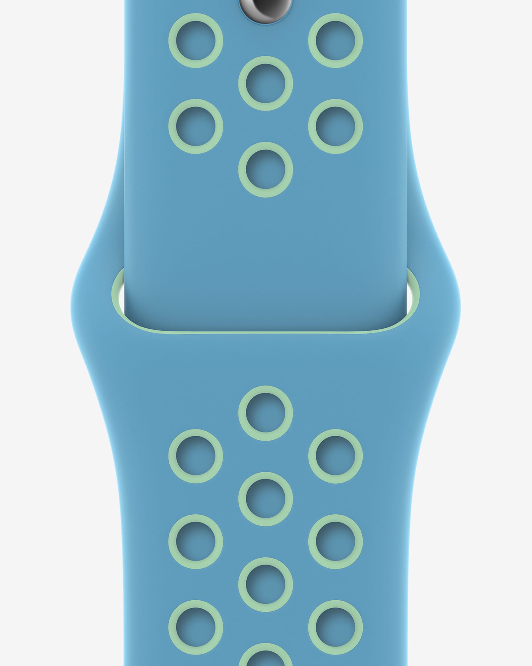 44mm Chlorine Blue/Green Glow Nike Sport Band Regular. Nike JP