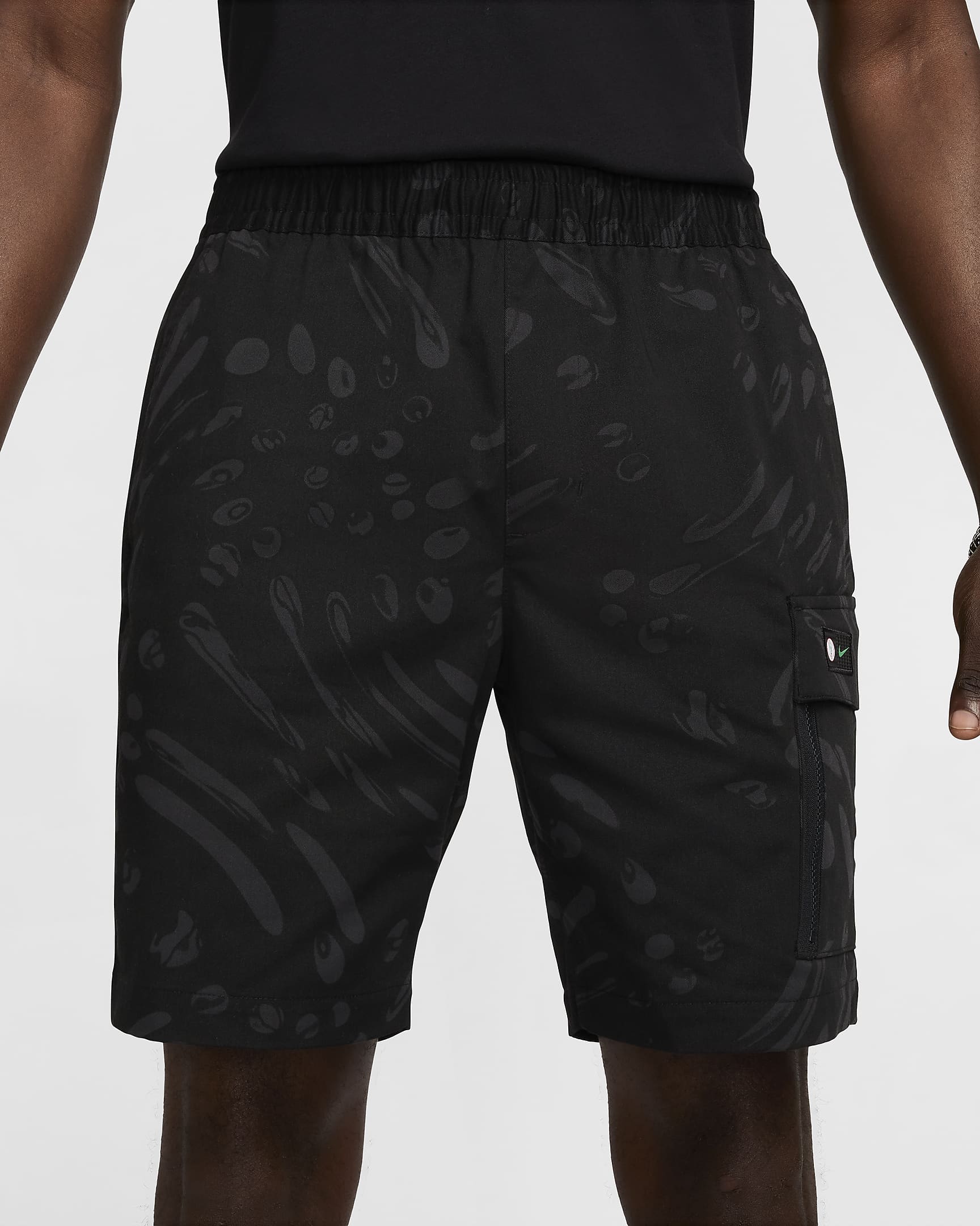 Nigeria Men's Nike Football Woven Shorts - Black