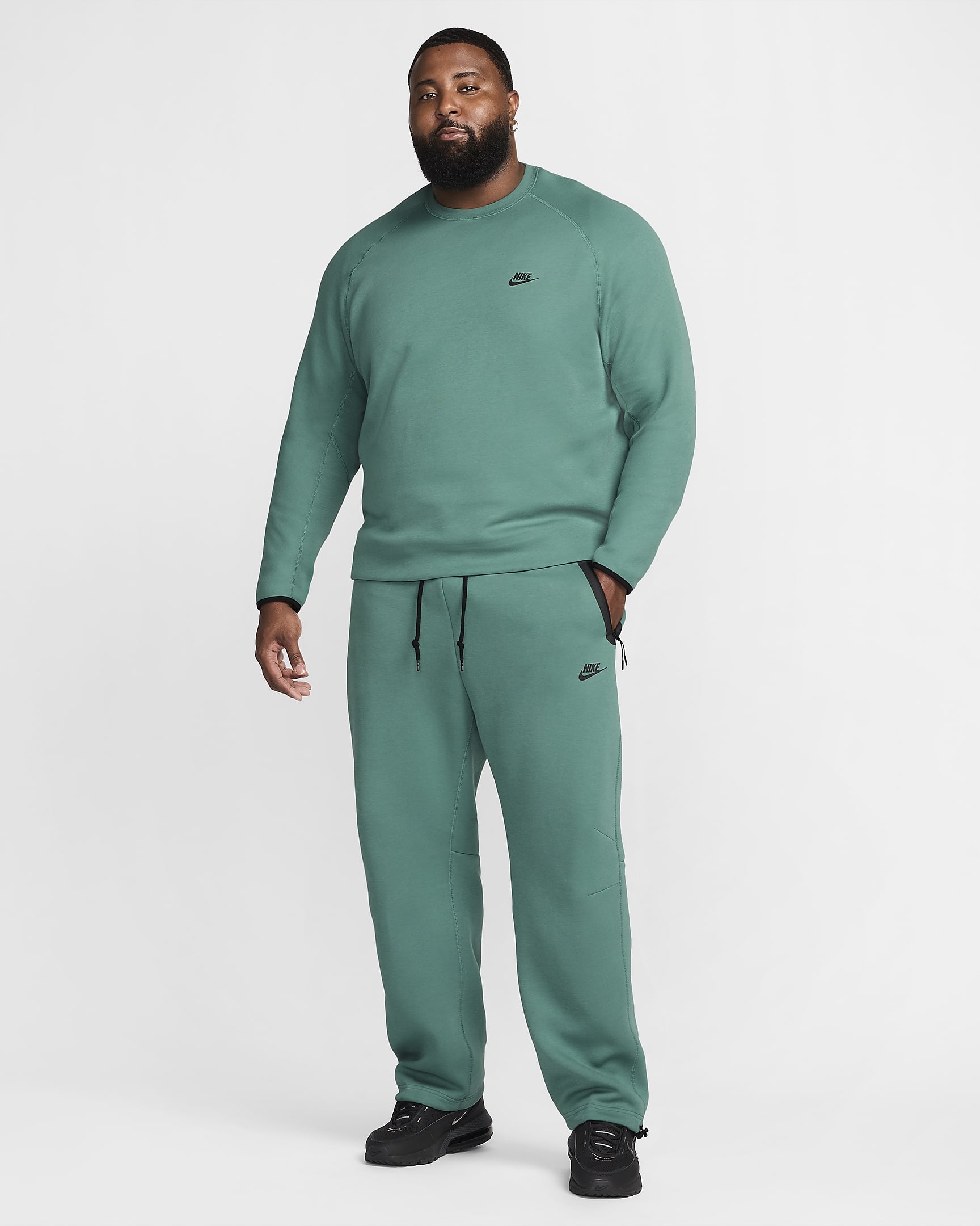 Nike Sportswear Tech Fleece Men's Open-Hem Sweatpants - Bicoastal/Black