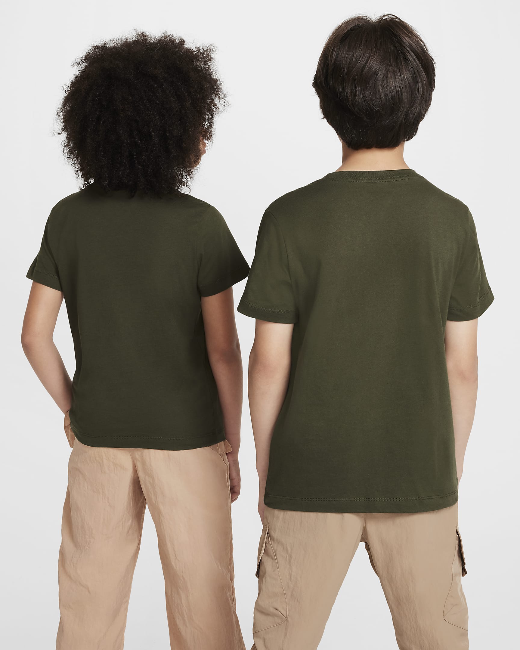 เสื้อยืดเด็กโต Nike Sportswear - Cargo Khaki