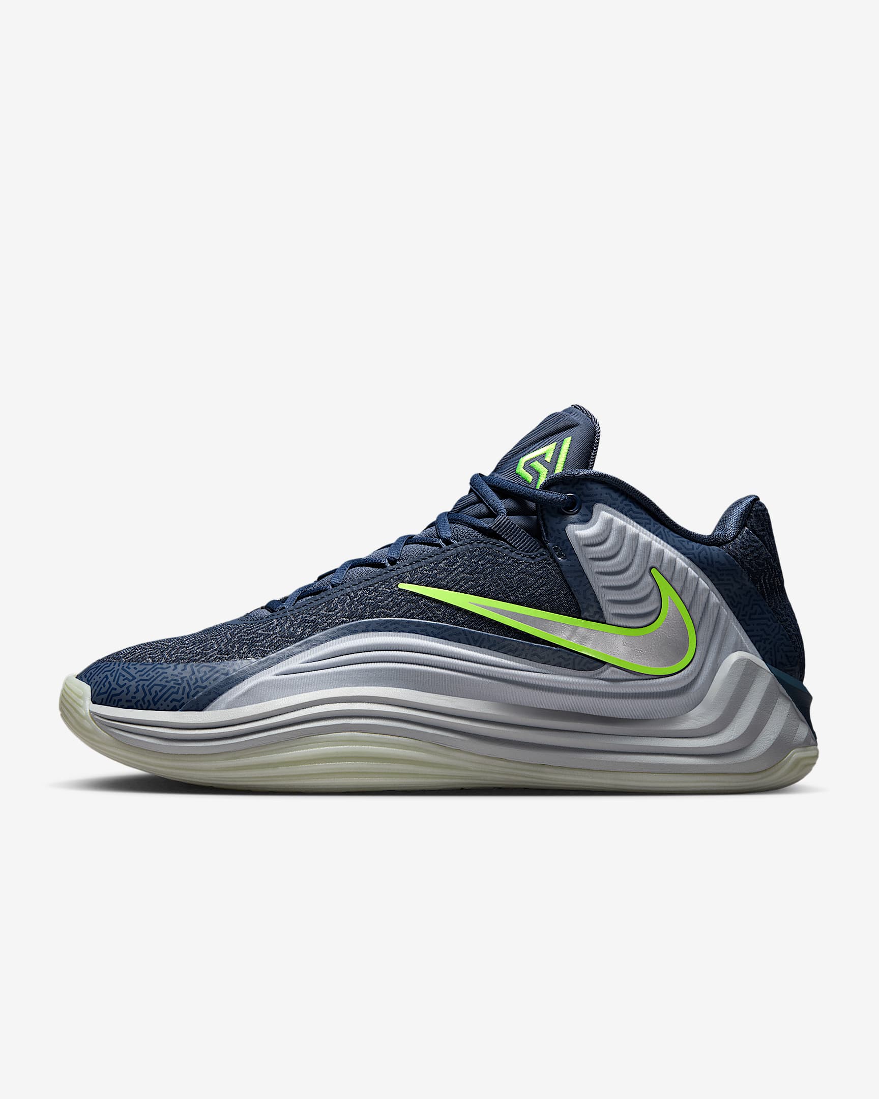 Giannis Freak 7 "Night Shift" Basketball Shoes - Thunder Blue/Wolf Grey/Midnight Navy/Phantom