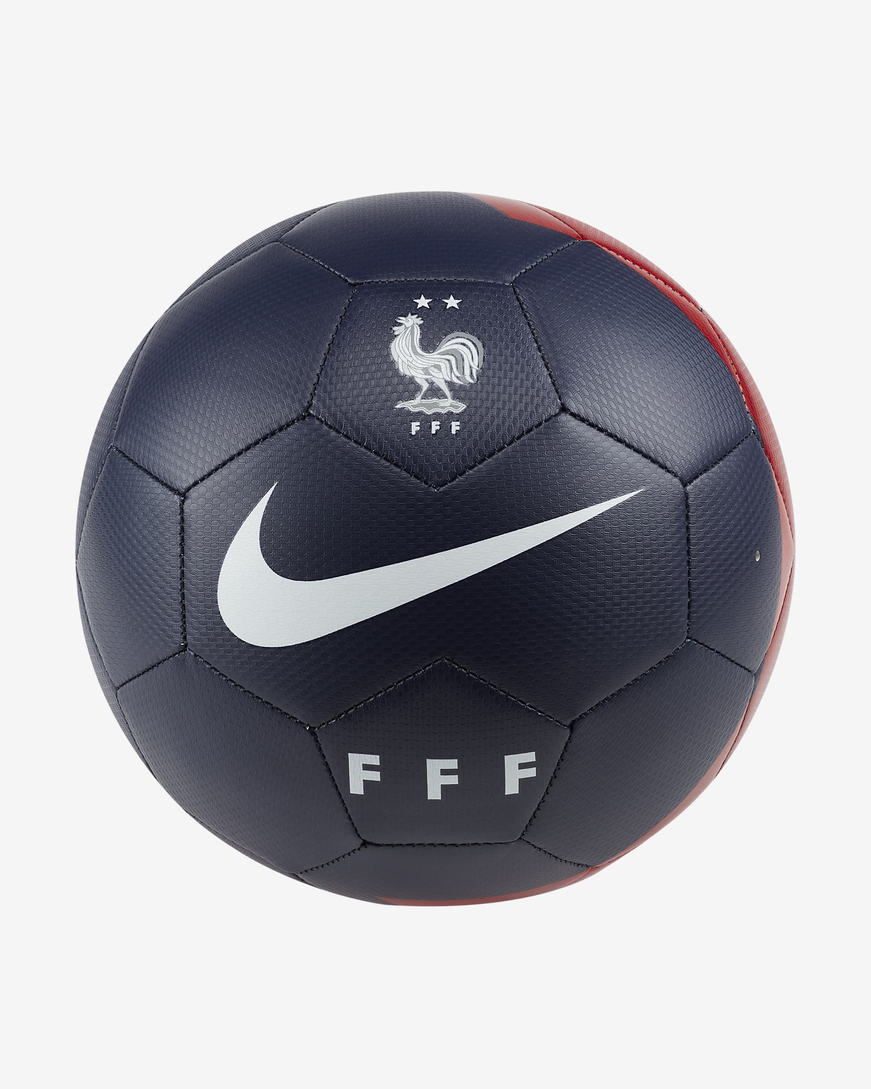 Balón de fútbol FFF Prestige - Azul oscuro/Rojo universitario/Blanco