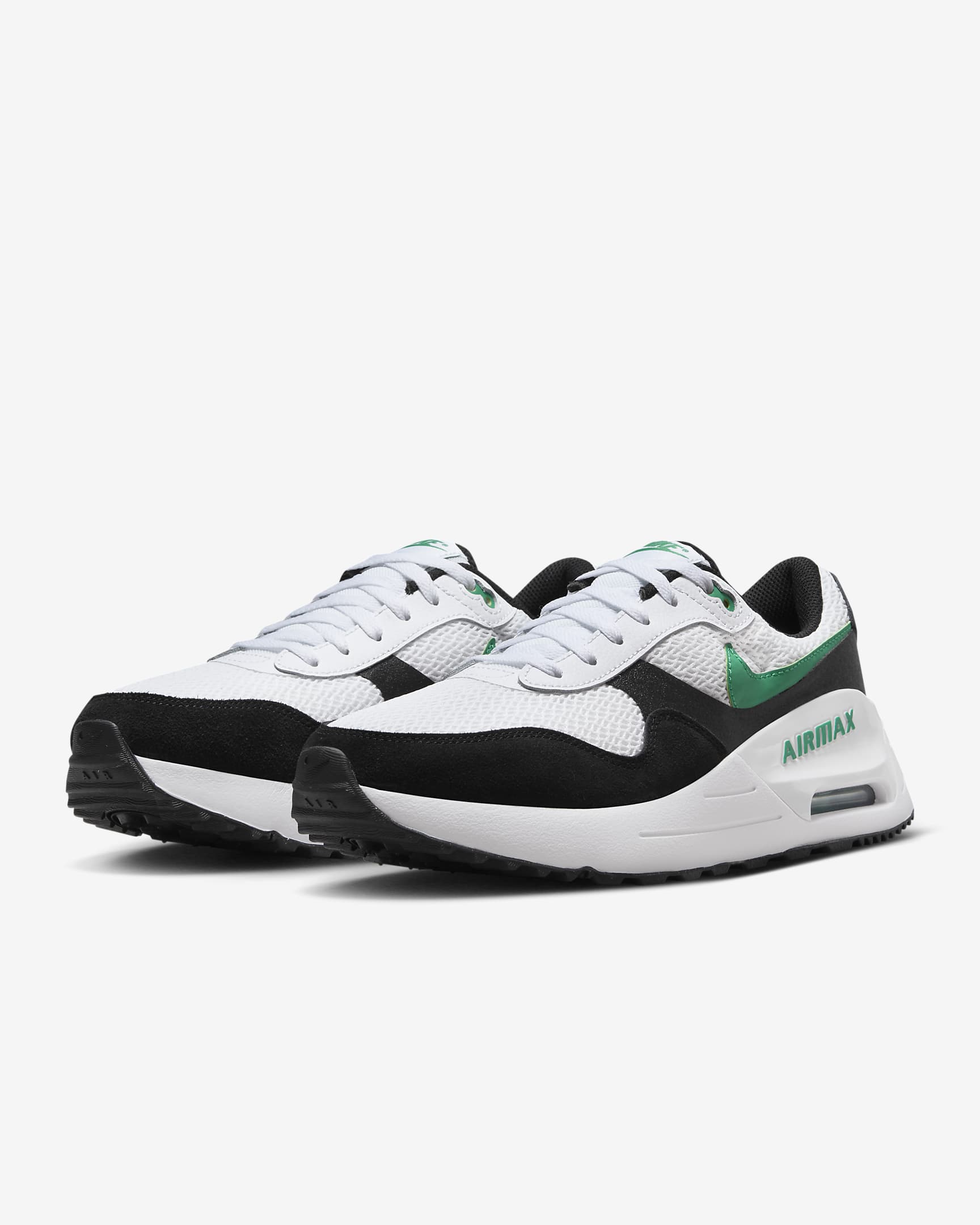 Nike Air Max SYSTM Men's Shoes - White/Black/Stadium Green