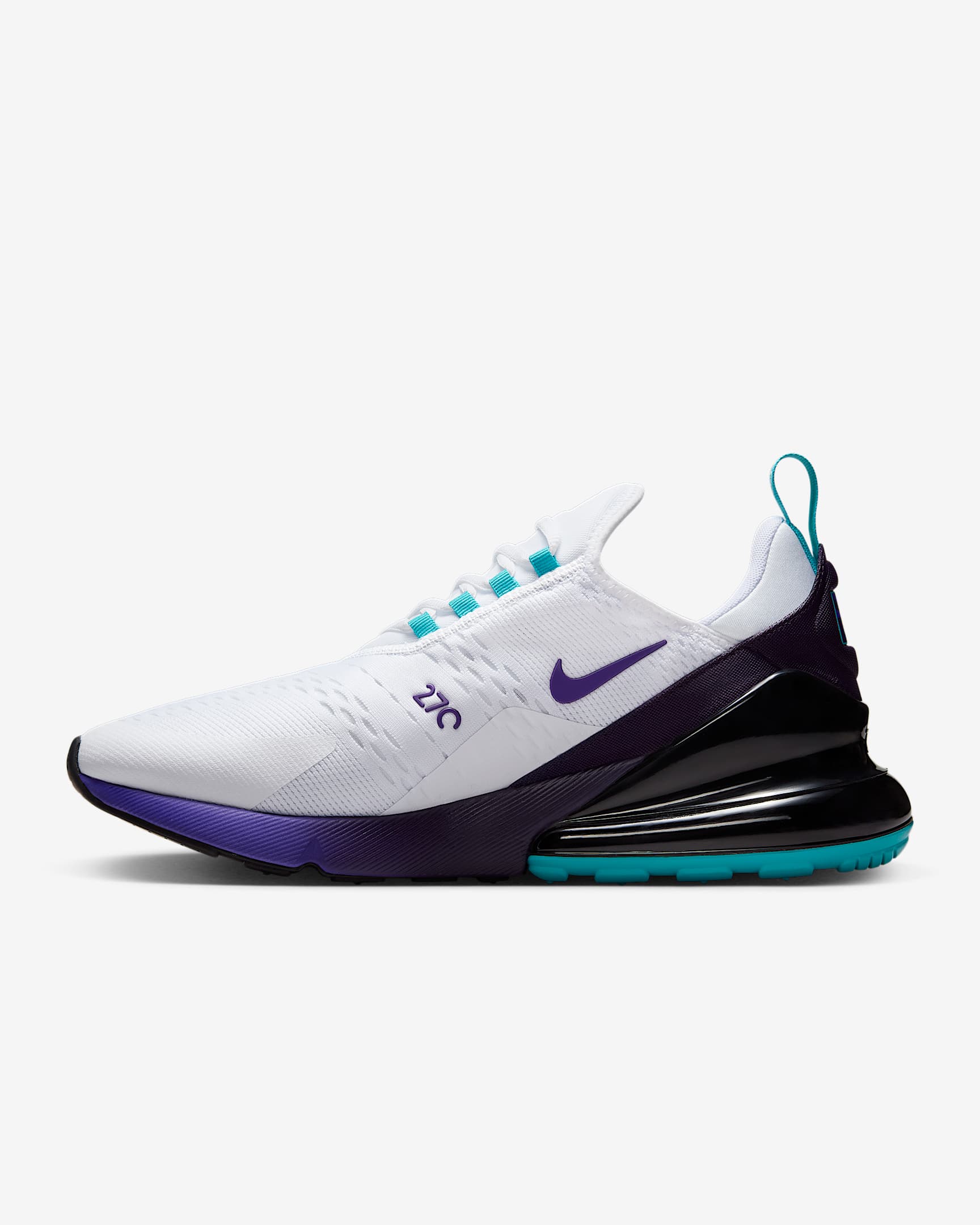 Arizona Diamondbacks Nike Air Max 270 Men's Shoes - White/Black/Court Purple