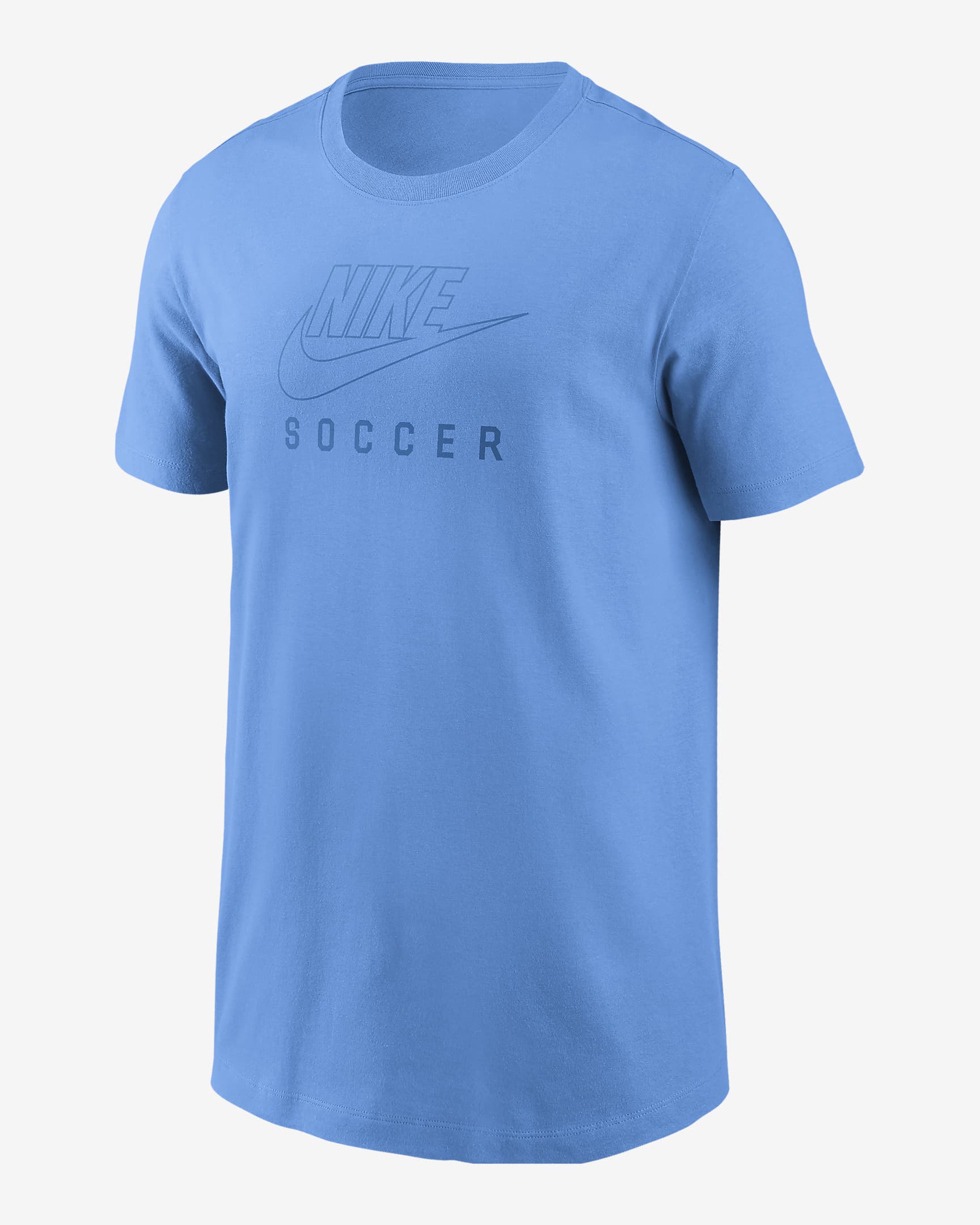 Playera de fútbol para niños talla grande Nike Swoosh - Azul universitario