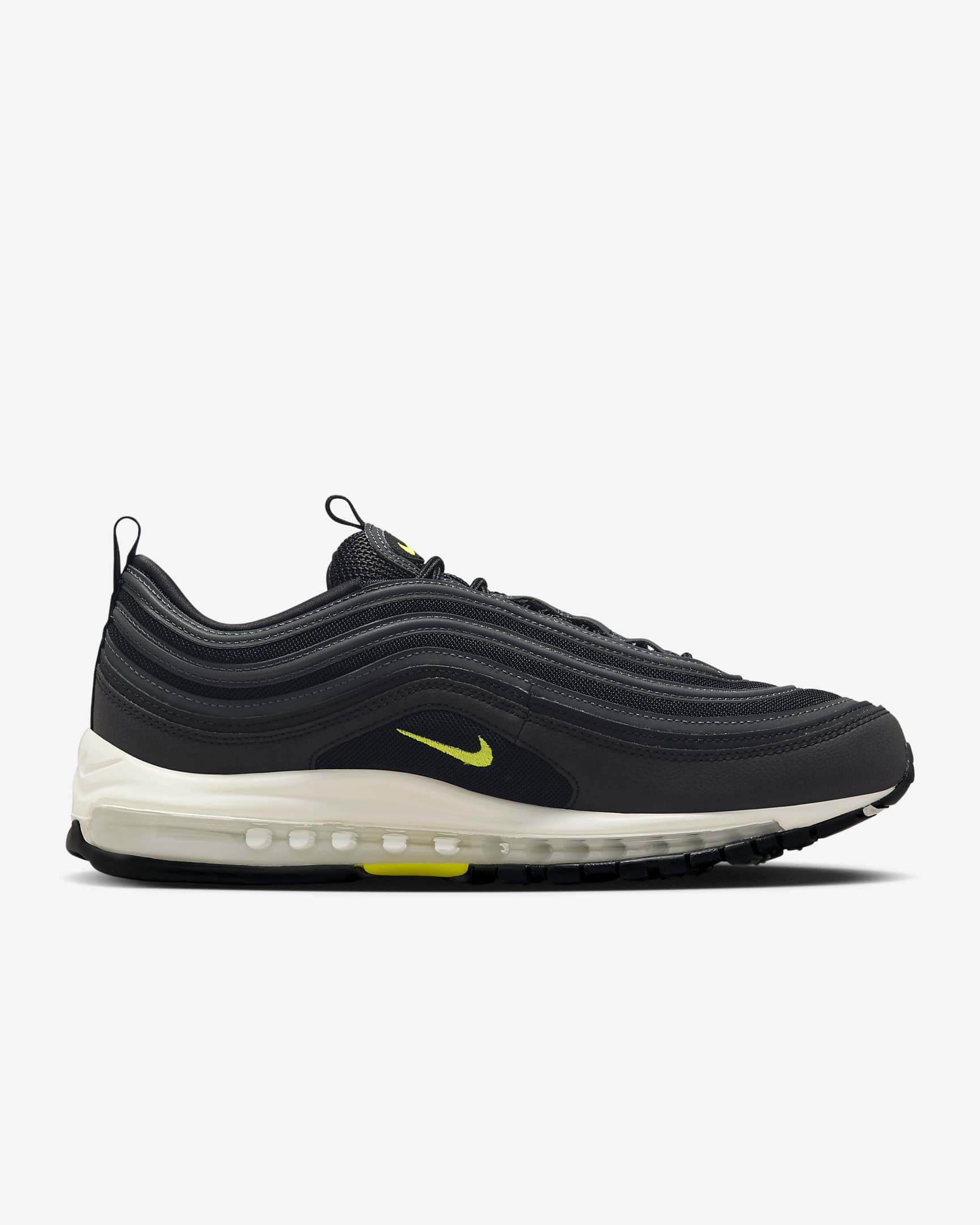 Nike Air Max 97 男鞋 - 黑色/Dark Smoke Grey/Phantom/Cyber