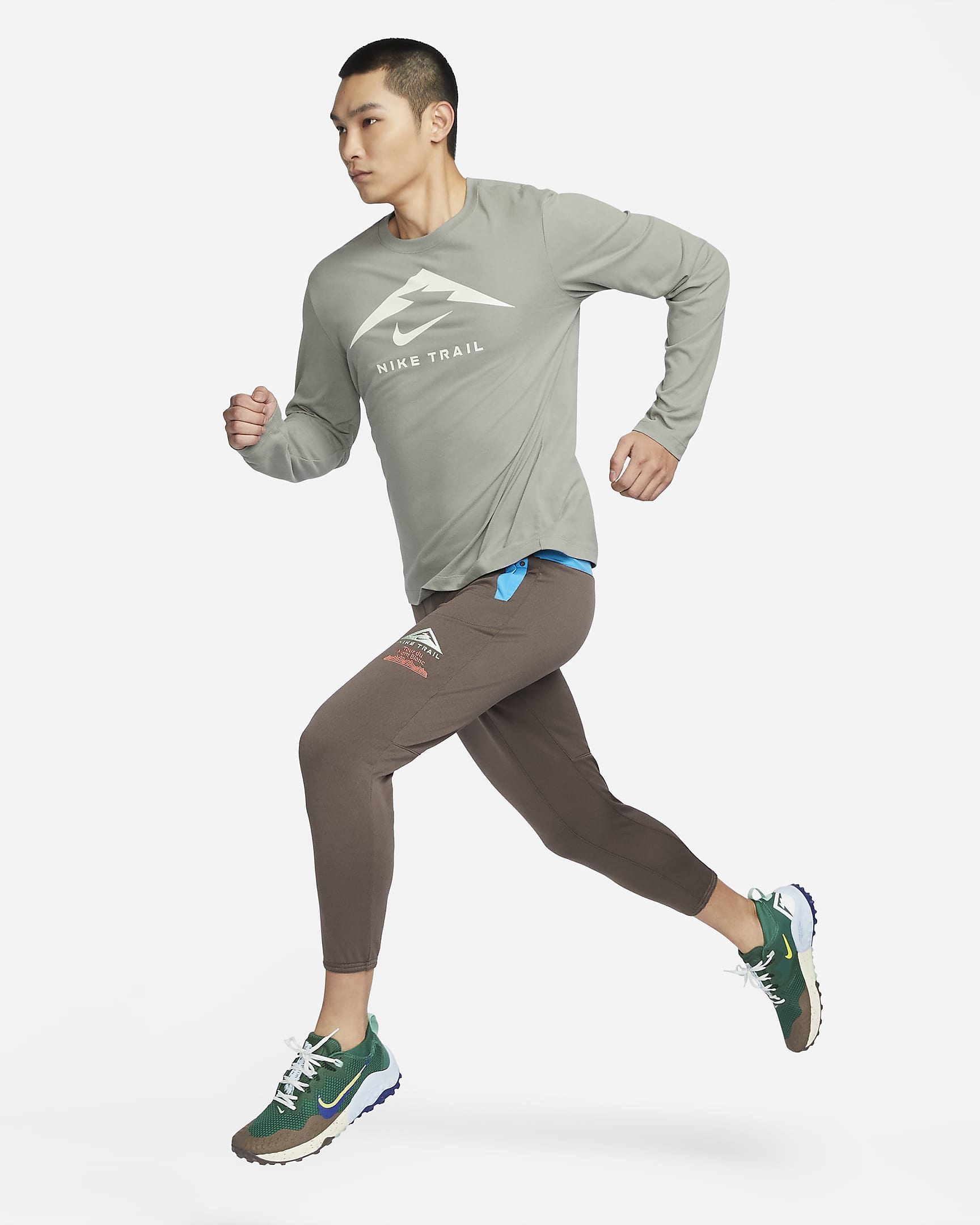 Nike Dri-FIT Men's Long-Sleeve Trail Running T-Shirt. Nike JP