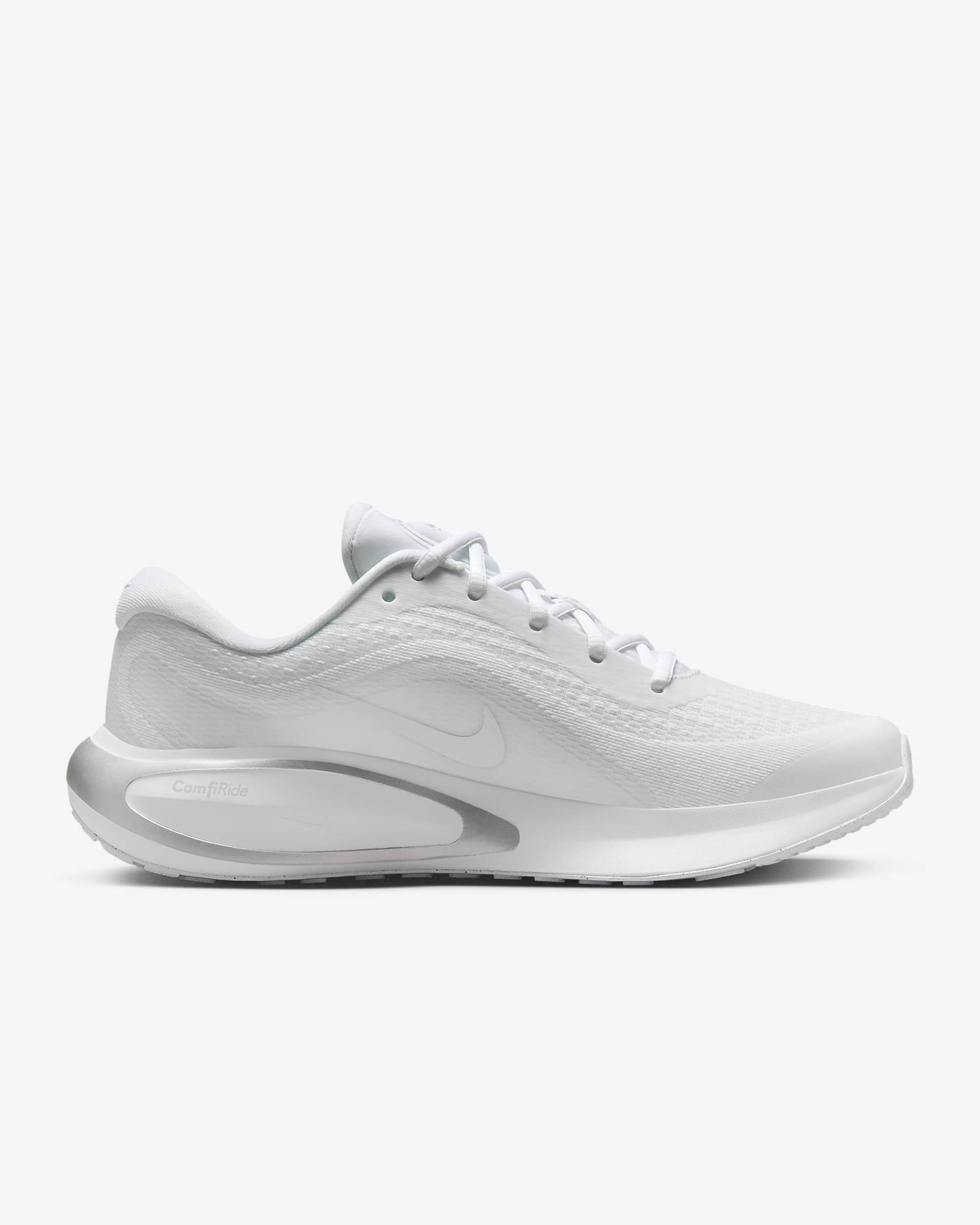 Nike Journey Run-løbesko til vej til kvinder - hvid/Pure Platinum/Metallic Silver/hvid