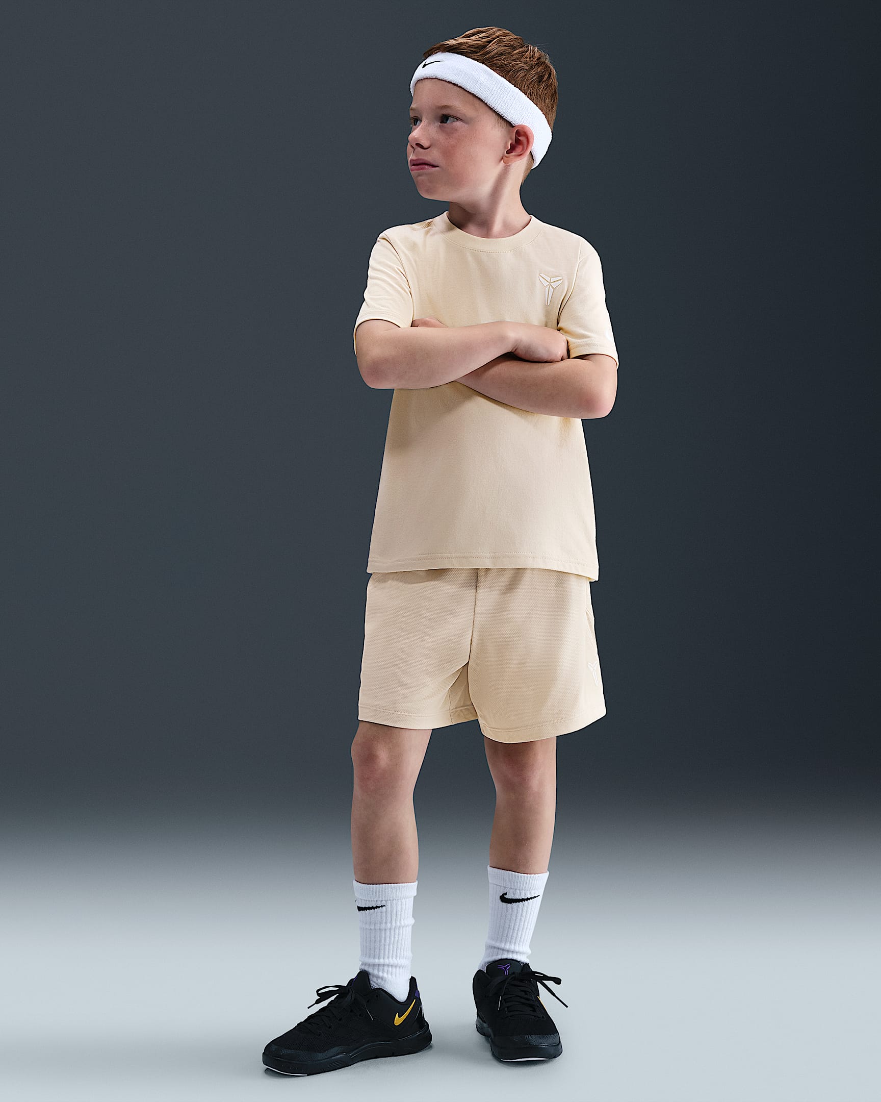 Nike Dri-FIT Kobe Bryant Little Kids' Shorts - Sanddrift