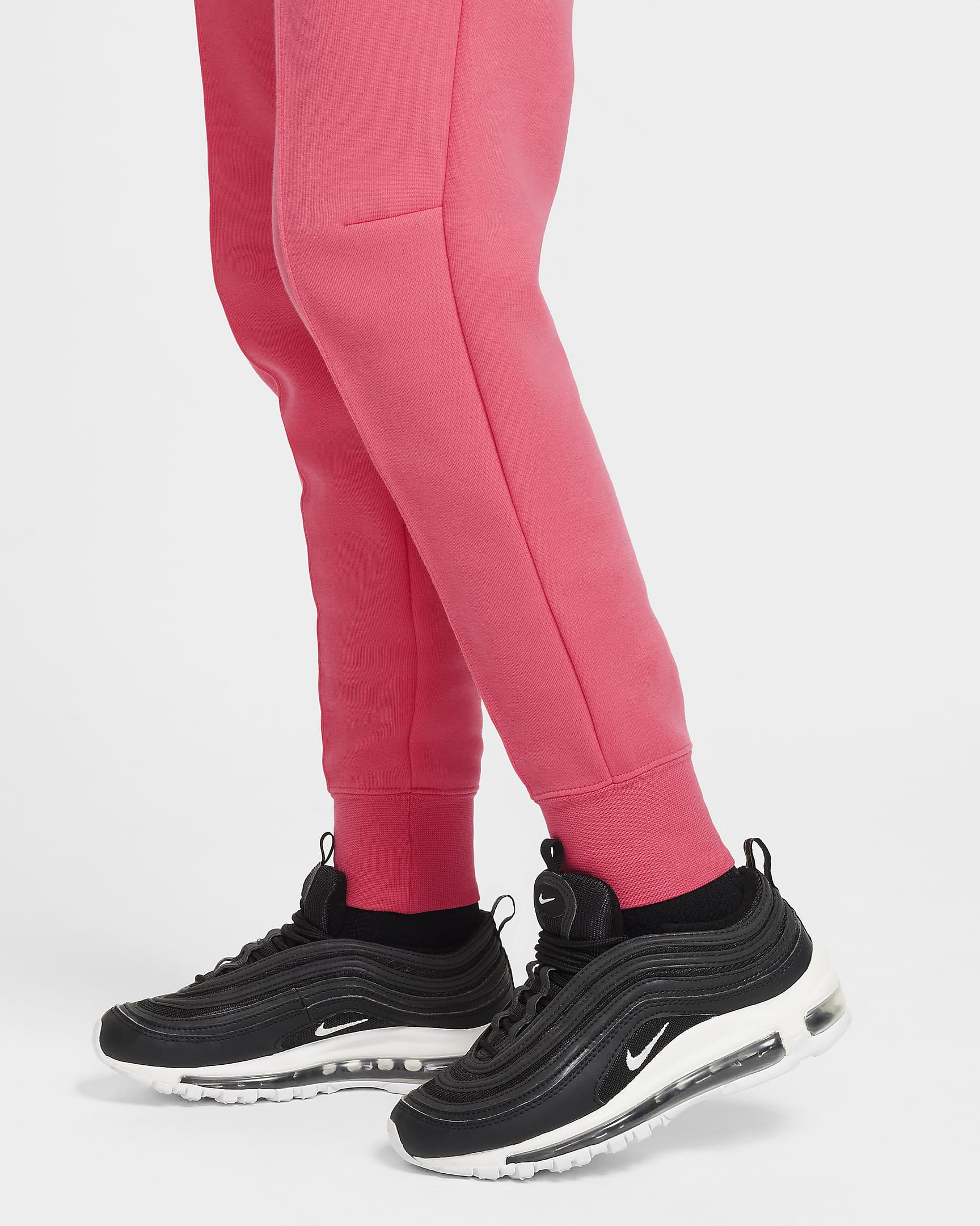 Nike Sportswear Tech Fleece Jogger für ältere Kinder (Mädchen) - Aster Pink/Schwarz/Schwarz