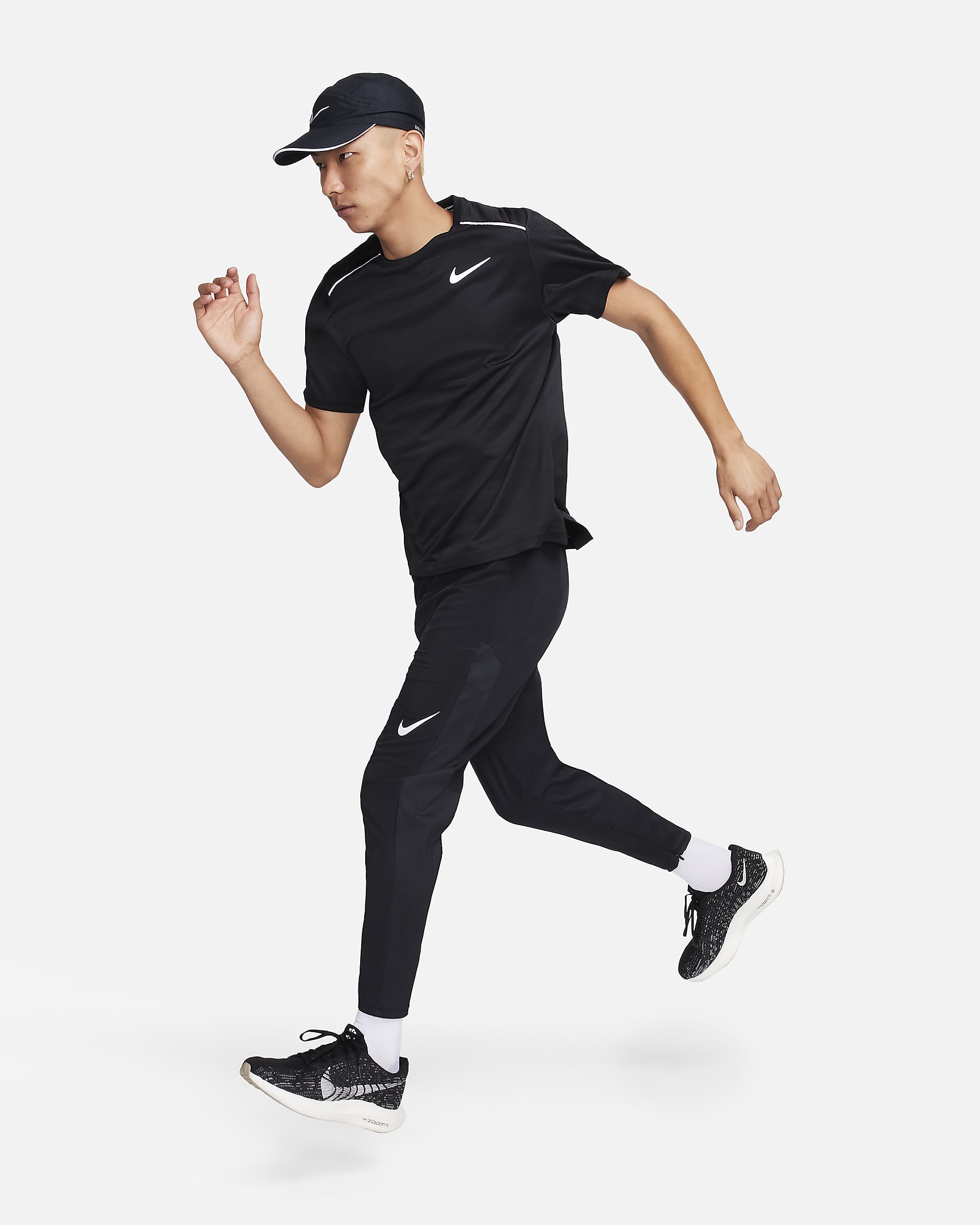 Nike AeroSwift Men's Dri-FIT ADV Running Trousers - Black/Summit White