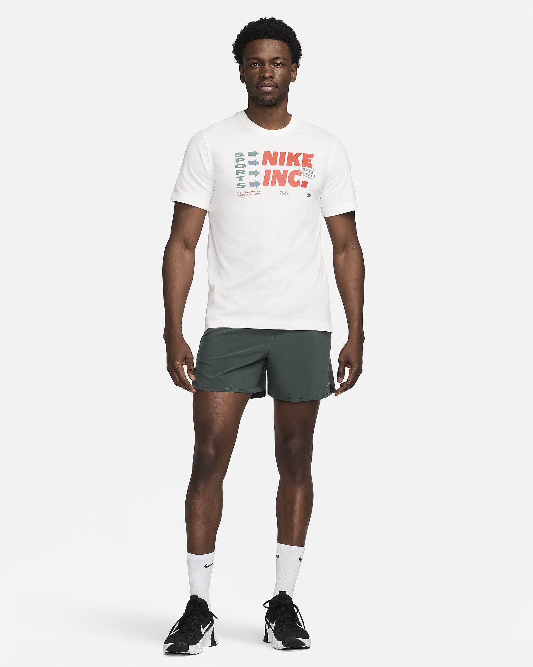 Nike Dri-FIT Fitness-T-shirt til mænd - Sail