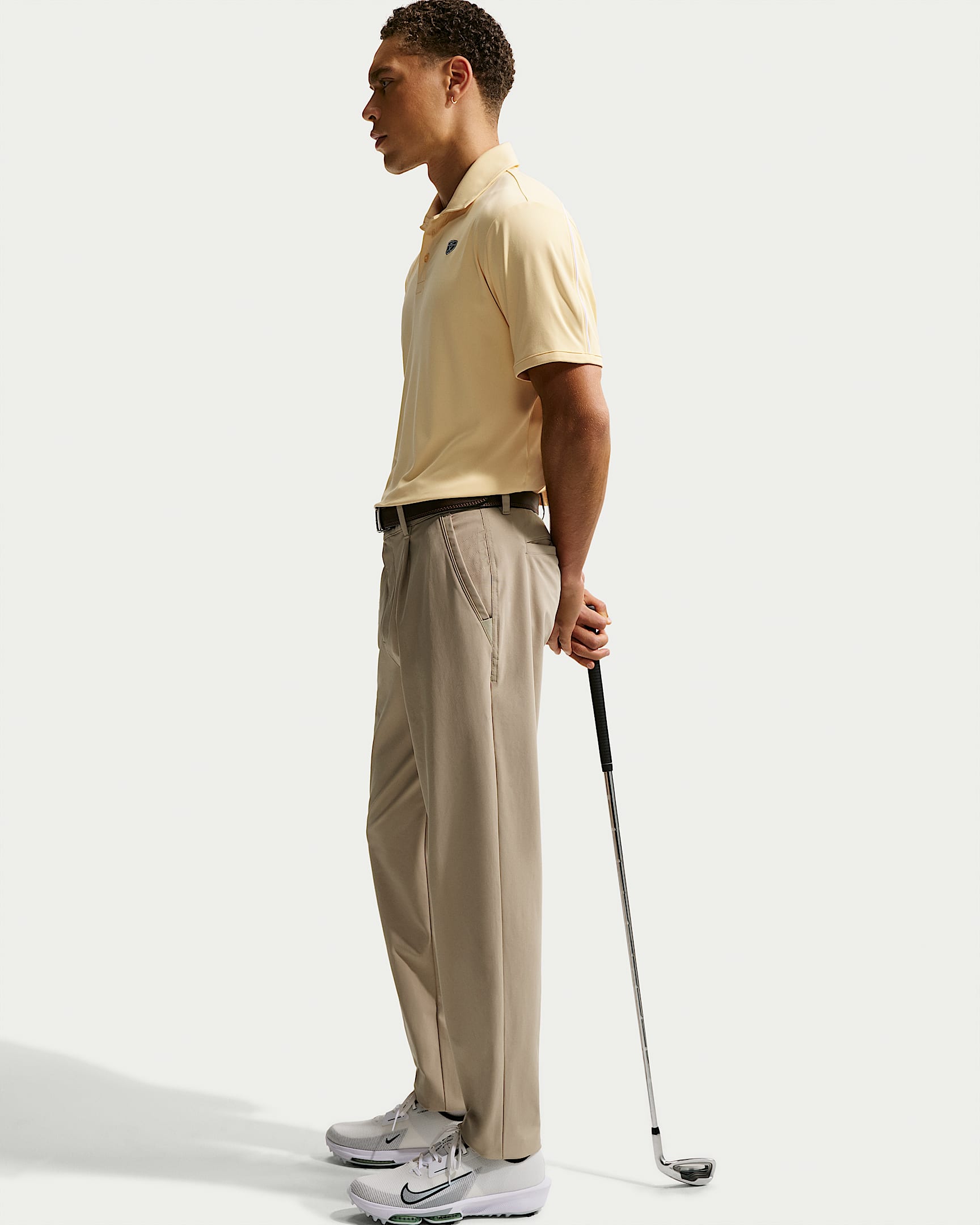 Nike Par Men's Dri-FIT Slim Golf Pants - Limestone/Black/Limestone