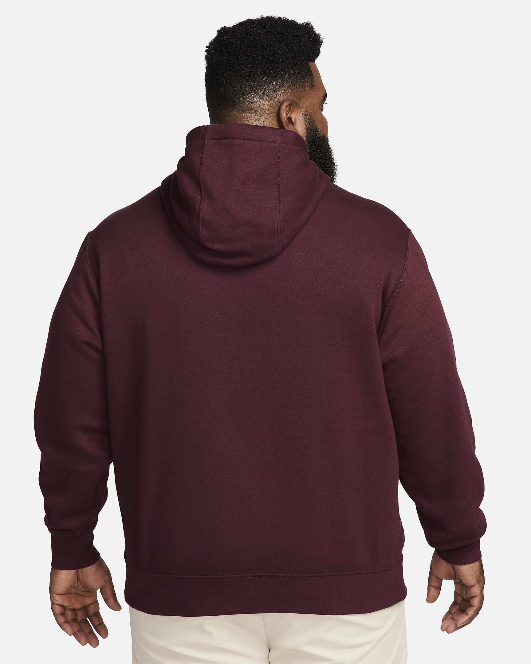 Nike Sportswear Club Fleece Pullover Hoodie - Night Maroon/Night Maroon/White