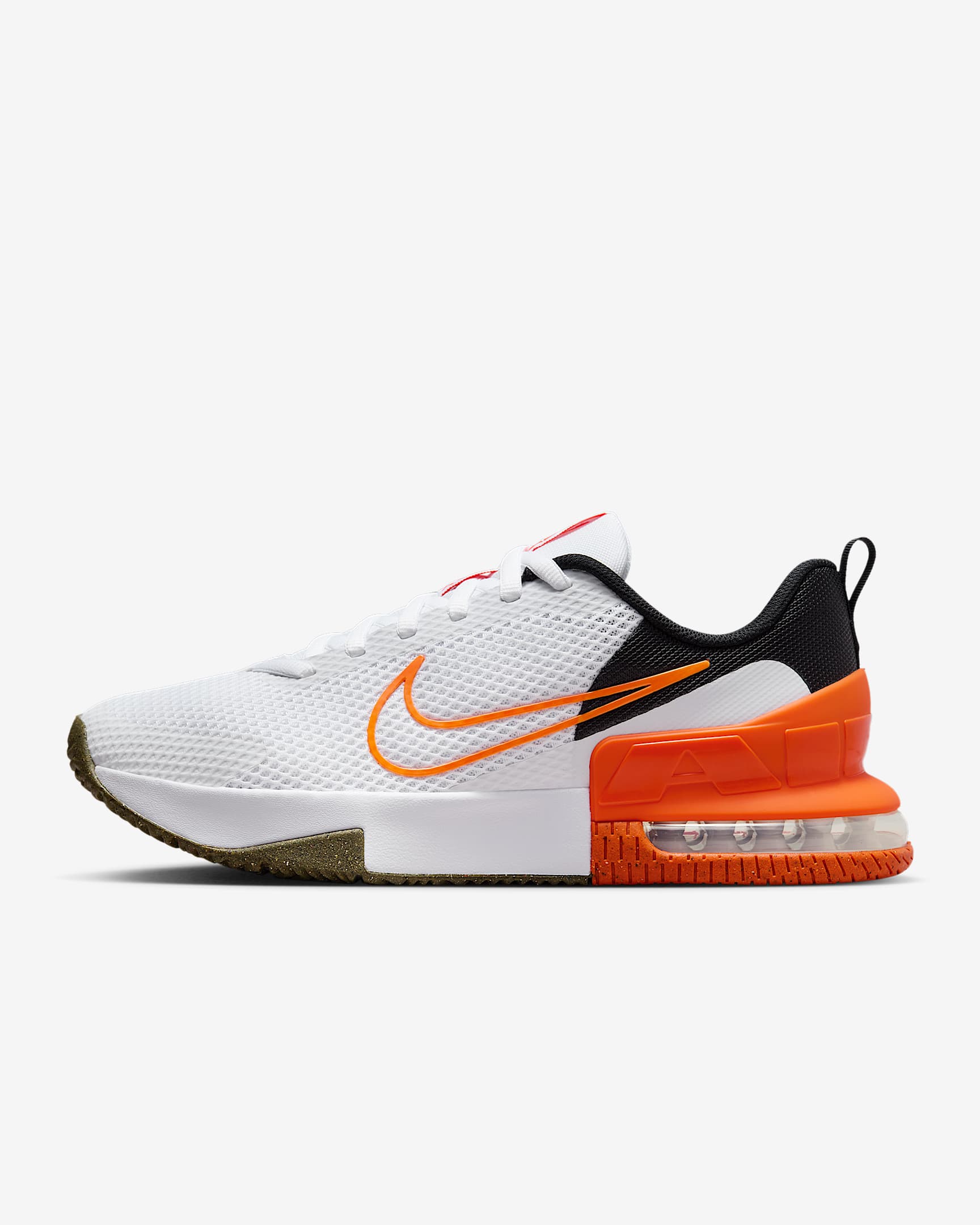 Nike Air Max Alpha Trainer 6 Men's Workout Shoes - White/Black/Safety Orange