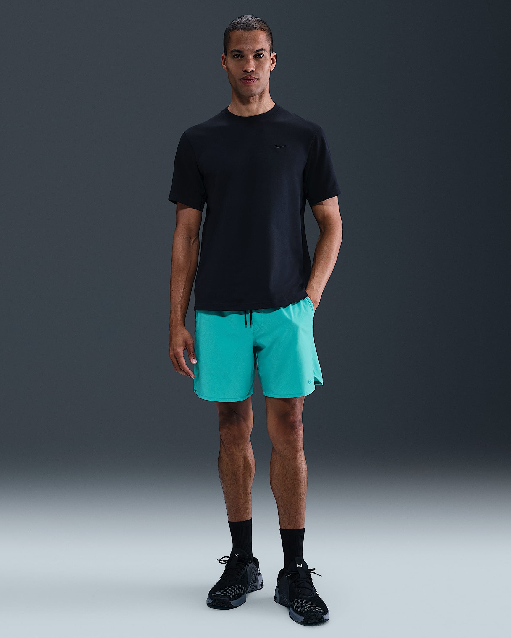 Shorts versátiles Dri-FIT de 18 cm sin forro para hombre Nike Unlimited - Cactus empolvado/Negro/Cactus empolvado
