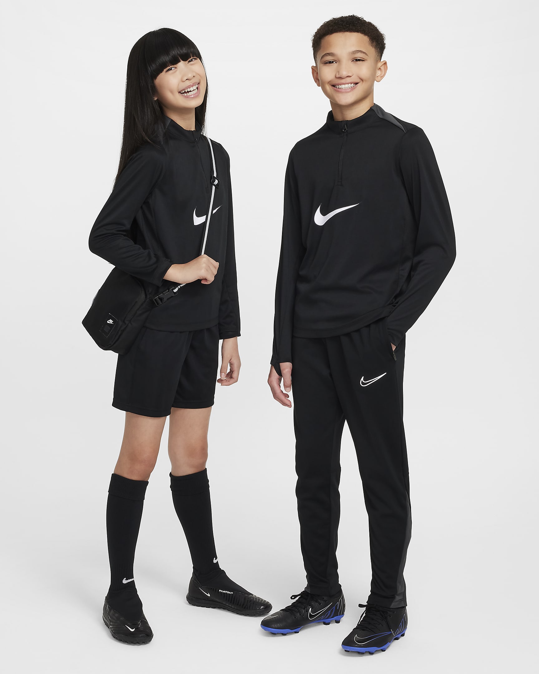 Nike Academy Pro Dri-FIT Fußball-Drill-Oberteil für ältere Kinder - Schwarz/Schwarz/Anthracite/Weiß