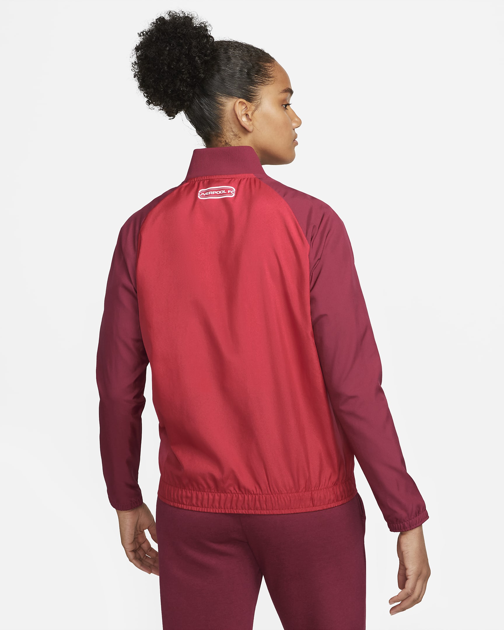 Liverpool FC Women's Nike Dri-FIT Soccer Jacket - Gym Red/Team Red/White/White