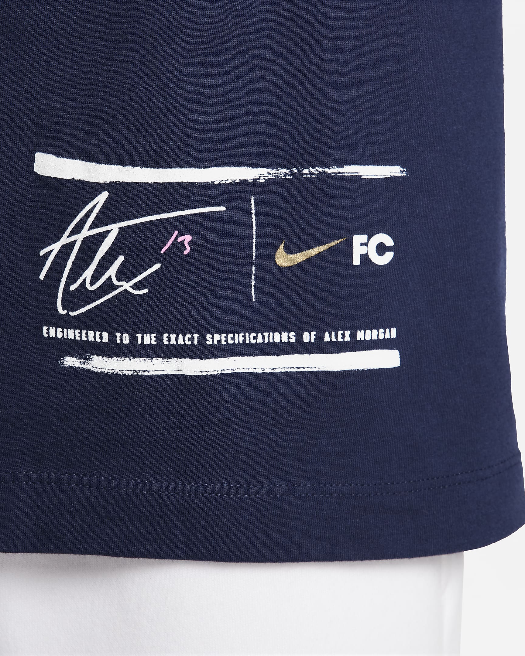 Alex Morgan Men's Nike Soccer T-Shirt - College Navy