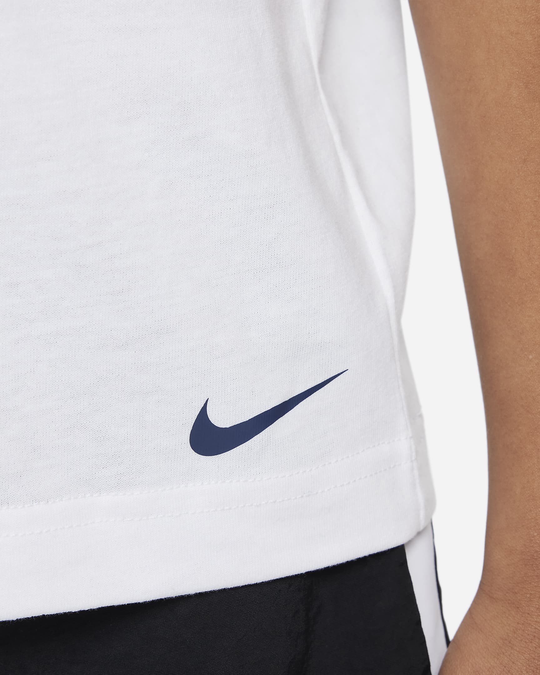 Playera para niños de preescolar Nike Elite - Blanco