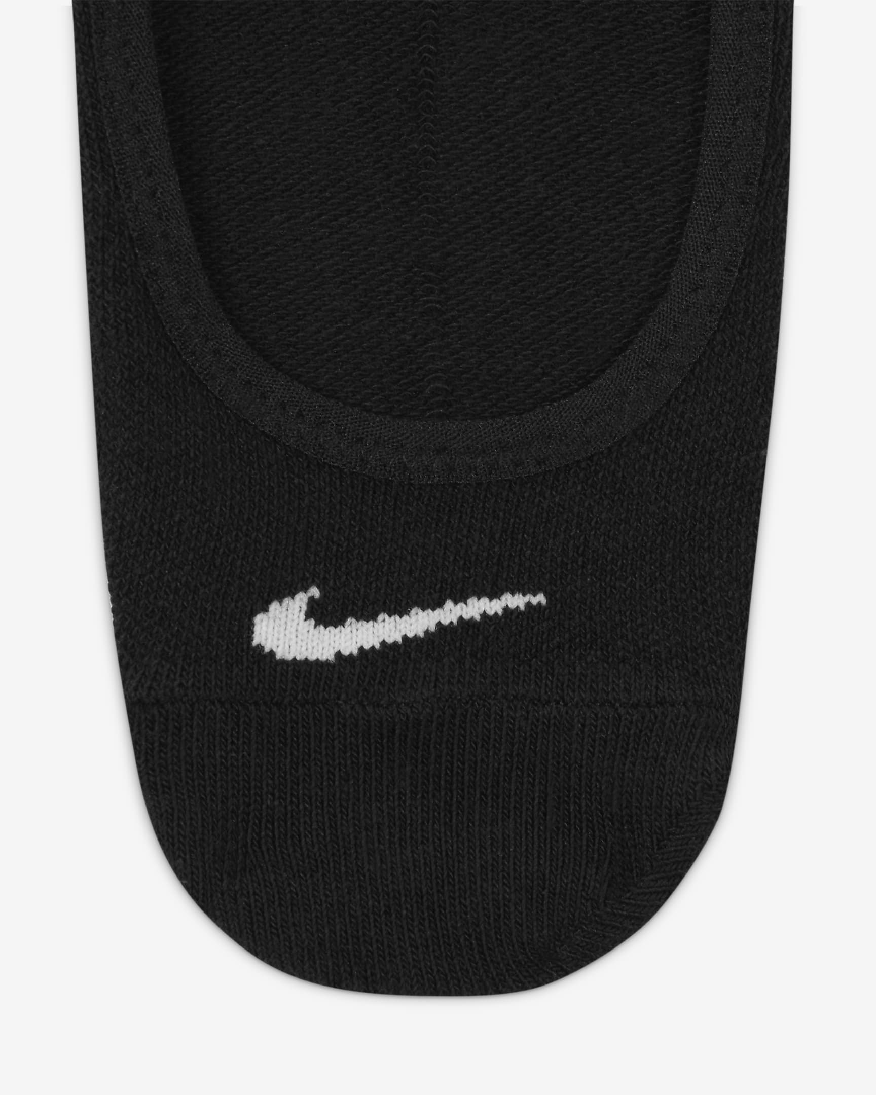 Nike Everyday Lightweight Trainings-Footie-Socken für Damen (3 Paar) - Schwarz/Weiß