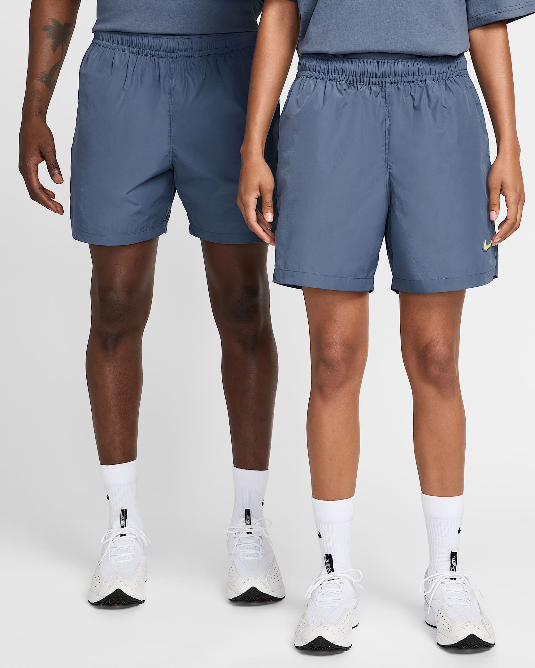 NOCTA Cardinal Nylonshorts - Diffused Blue/Schwarz/Citron Tint