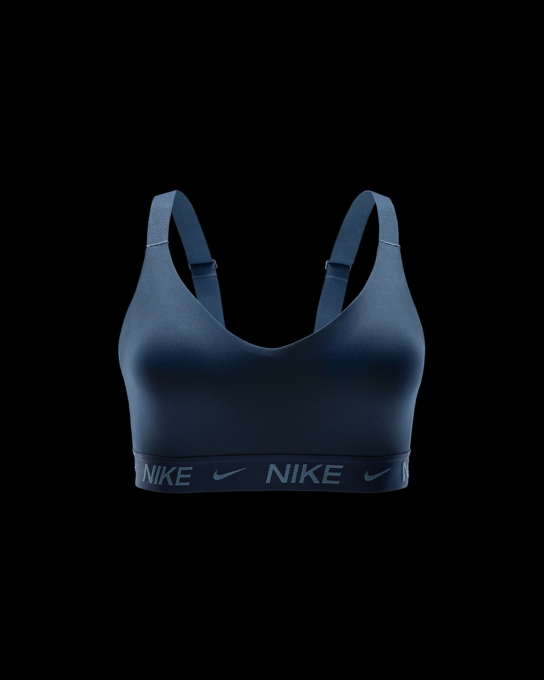 Nike Indy Medium Support Women's Padded Adjustable Sports Bra - Armory Navy