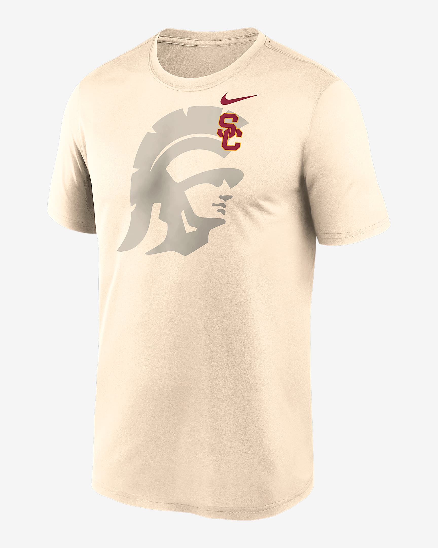 USC Campus Legend Shadow Logo Men's Nike Dri-FIT College T-Shirt - Natural