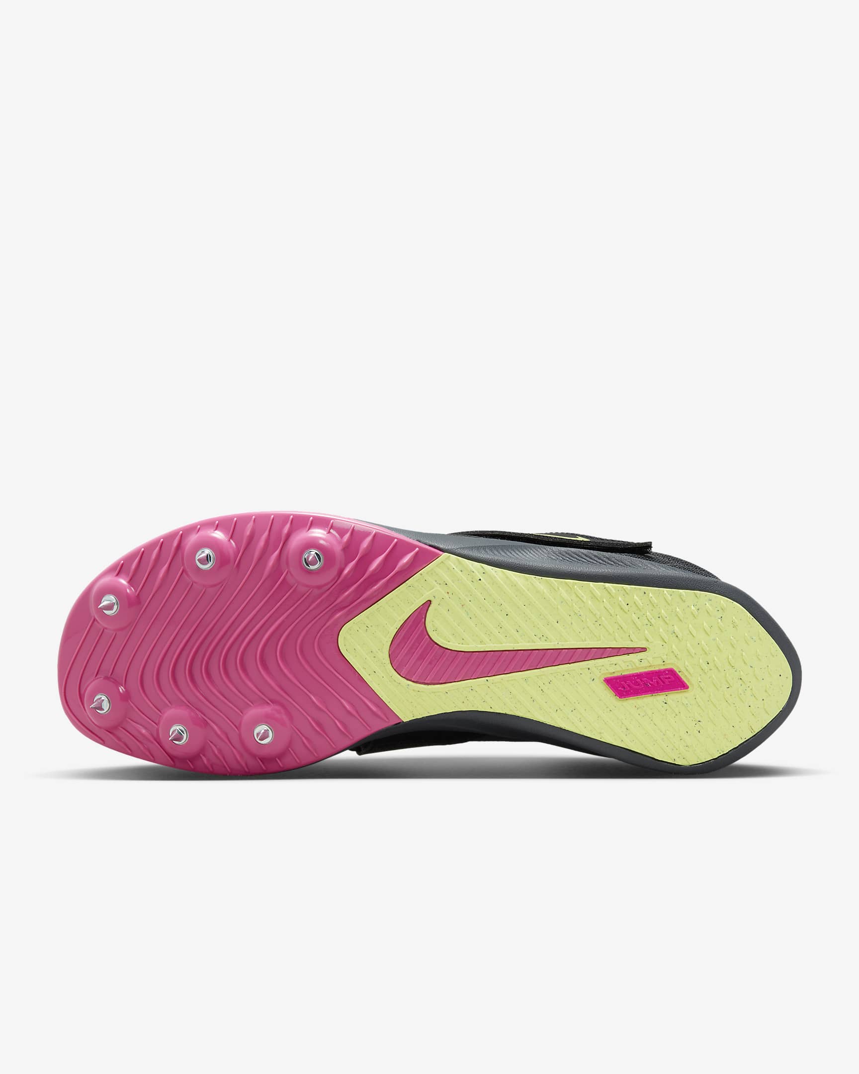 Chaussure de saut à pointes Nike Rival Jump - Anthracite/Noir/Light Lemon Twist/Fierce Pink