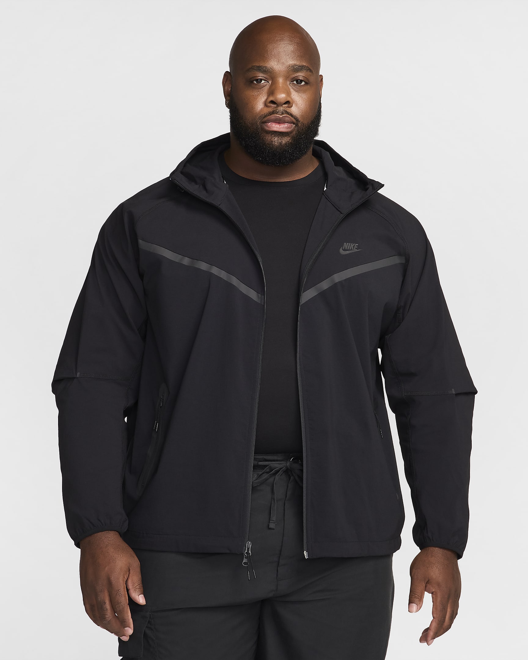 Giacca in tessuto Nike Tech – Uomo - Nero/Nero/Nero