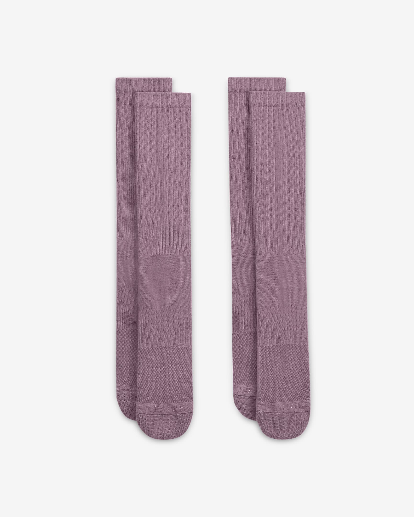 Nike Everyday Cushioned Crew Socks (2 Pairs) - Plum Dust/Plum Dust