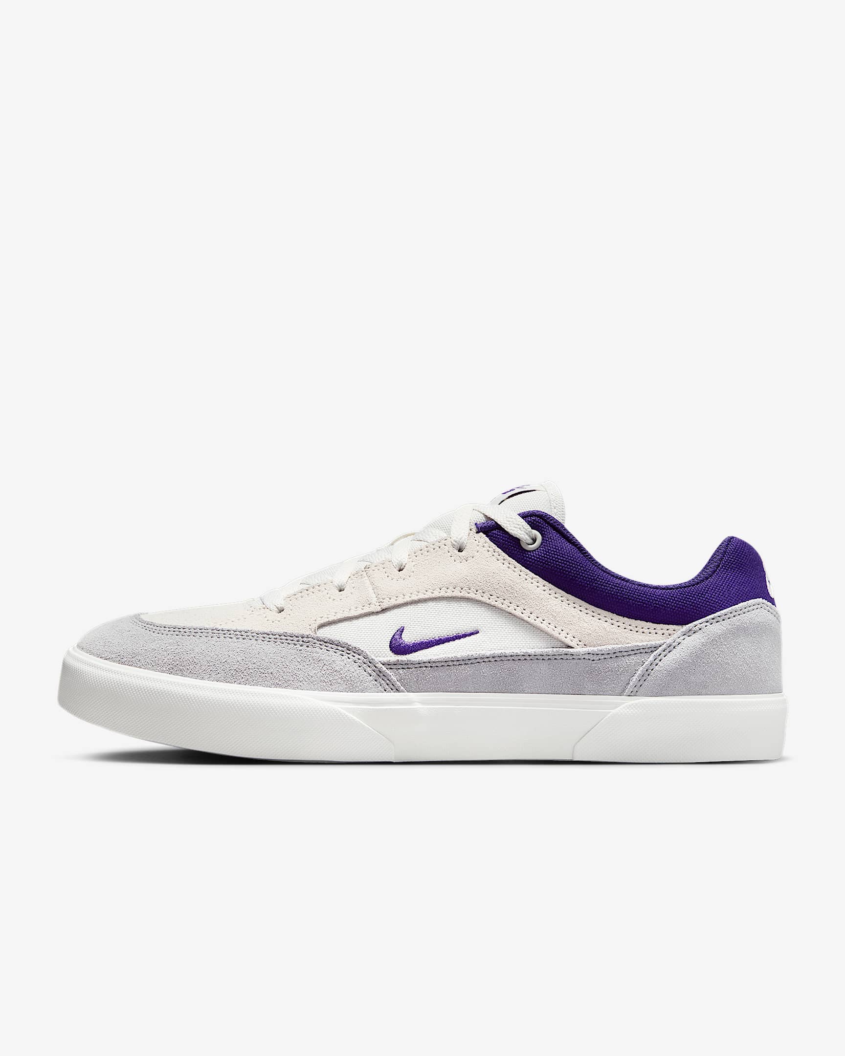 Tenis para hombre Nike SB Malor - Tinte platino/Gris lobo/Blanco cumbre/Morado cancha