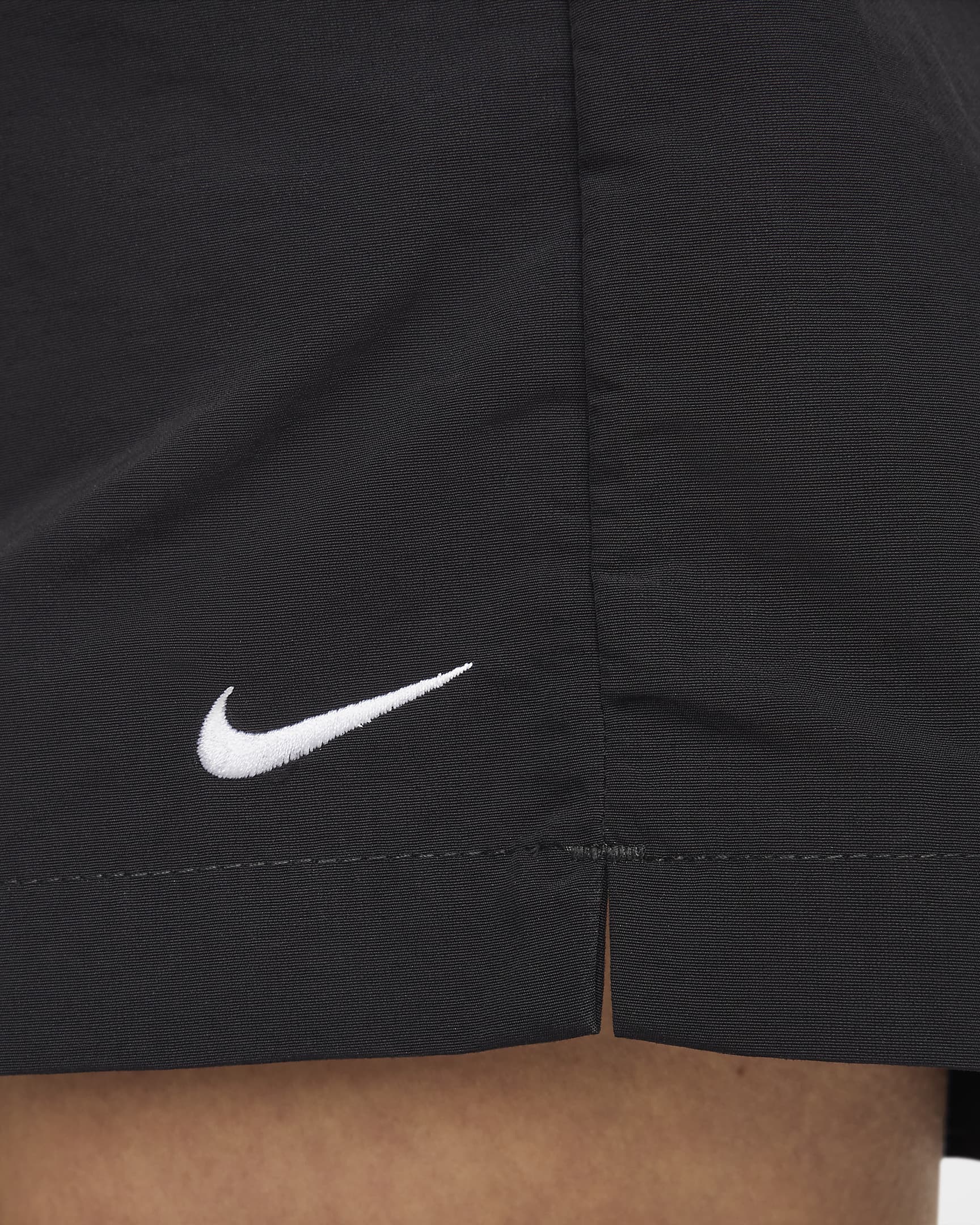 Nike Sportswear Everything Wovens Pantalón corto de talle medio de 13 cm - Mujer - Negro/Blanco