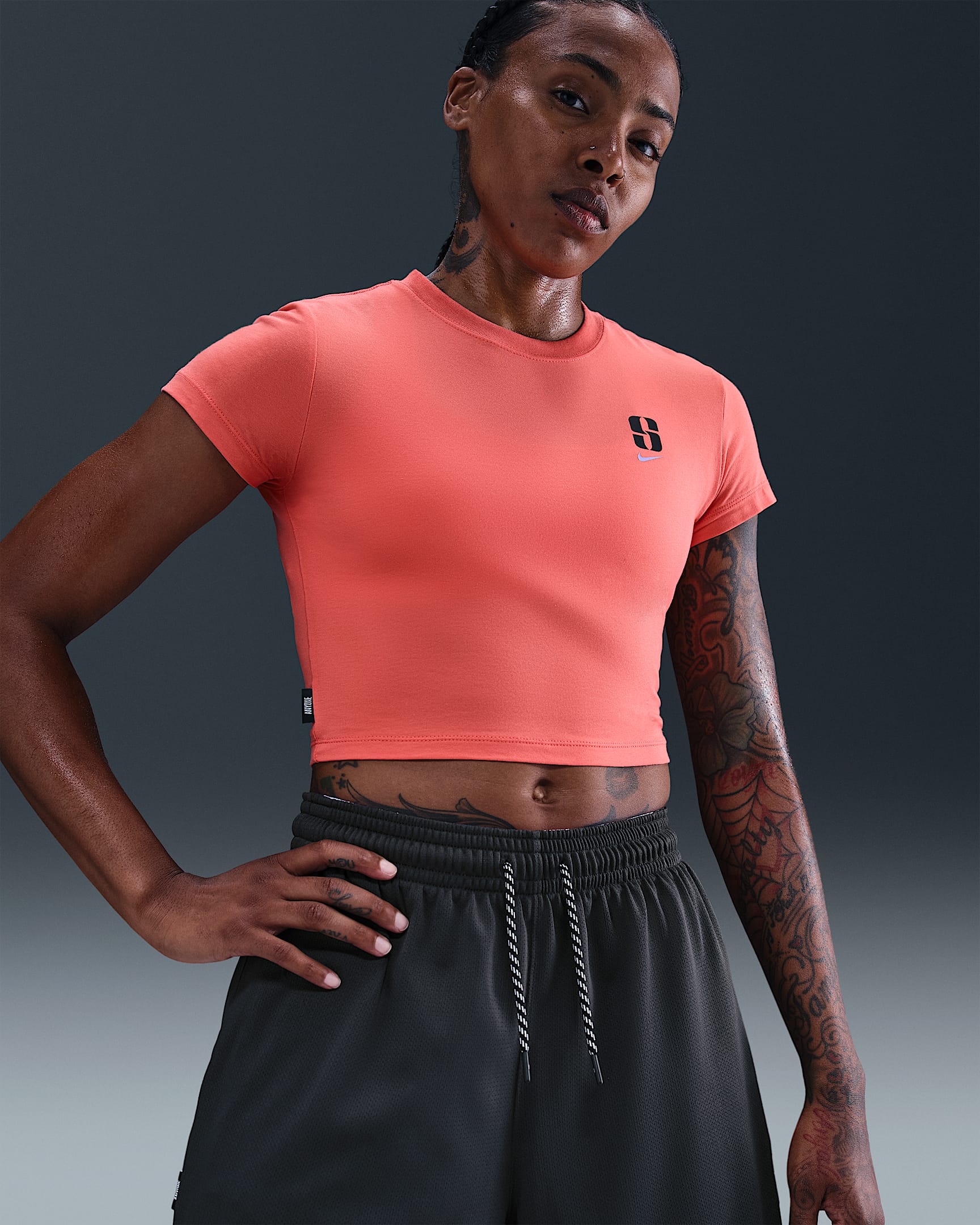 Sabrina Women's Short-Sleeve Cropped T-Shirt - Magic Ember