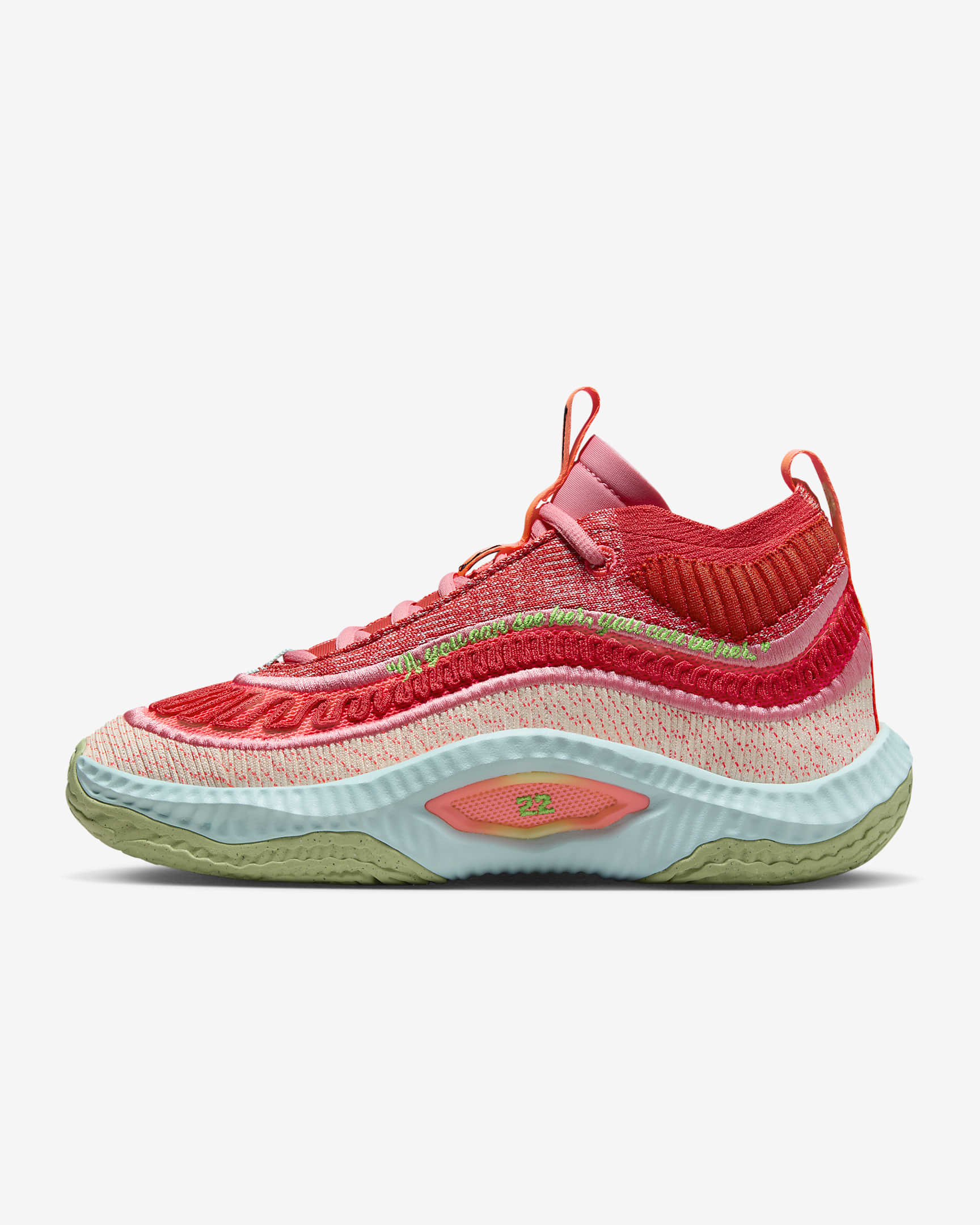 Cosmic Unity 3 "A'ja Wilson" Women's Basketball Shoes - Hot Punch/Track Red/Coral Chalk/Black