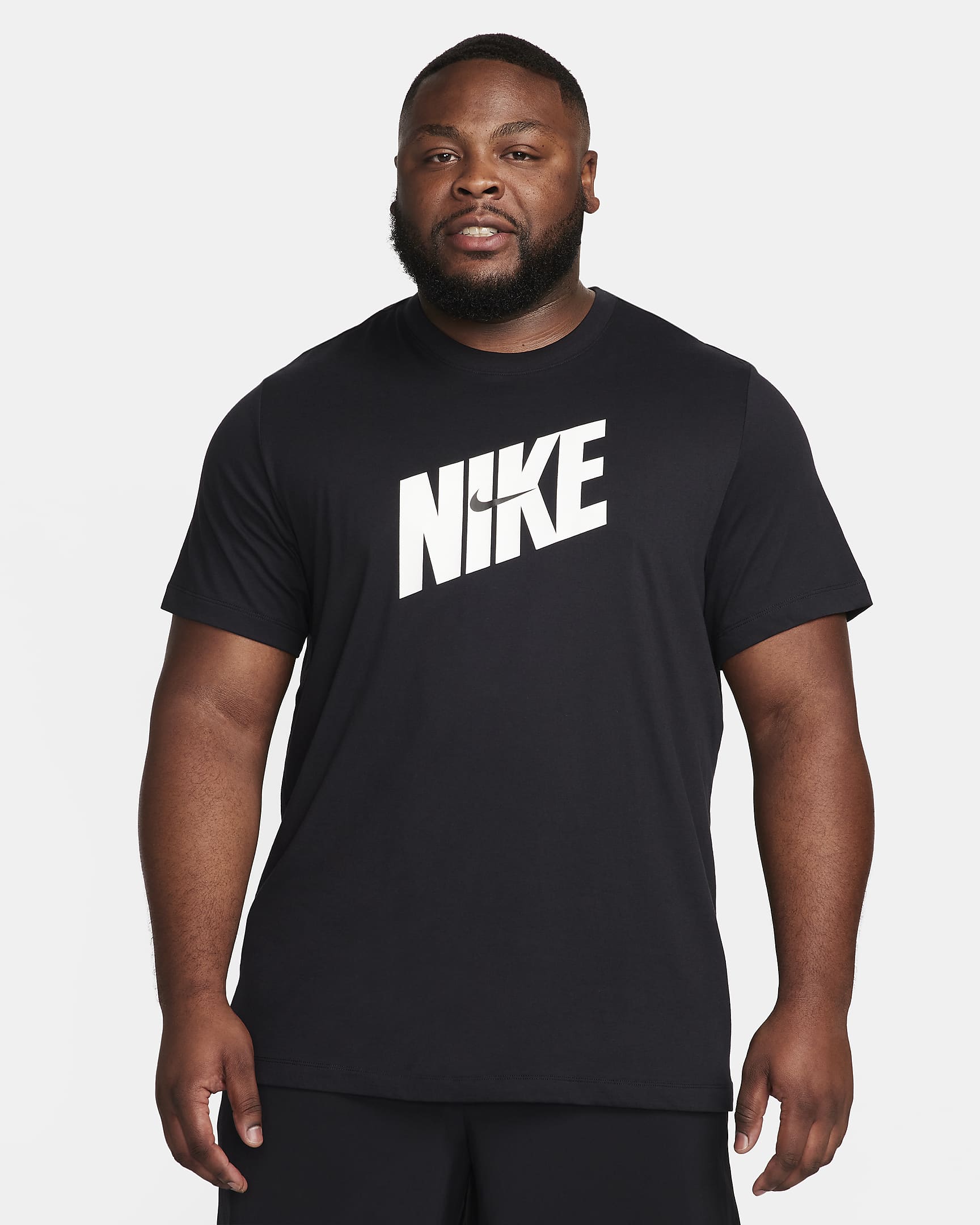 Nike Men's Dri-FIT Fitness T-Shirt - Black