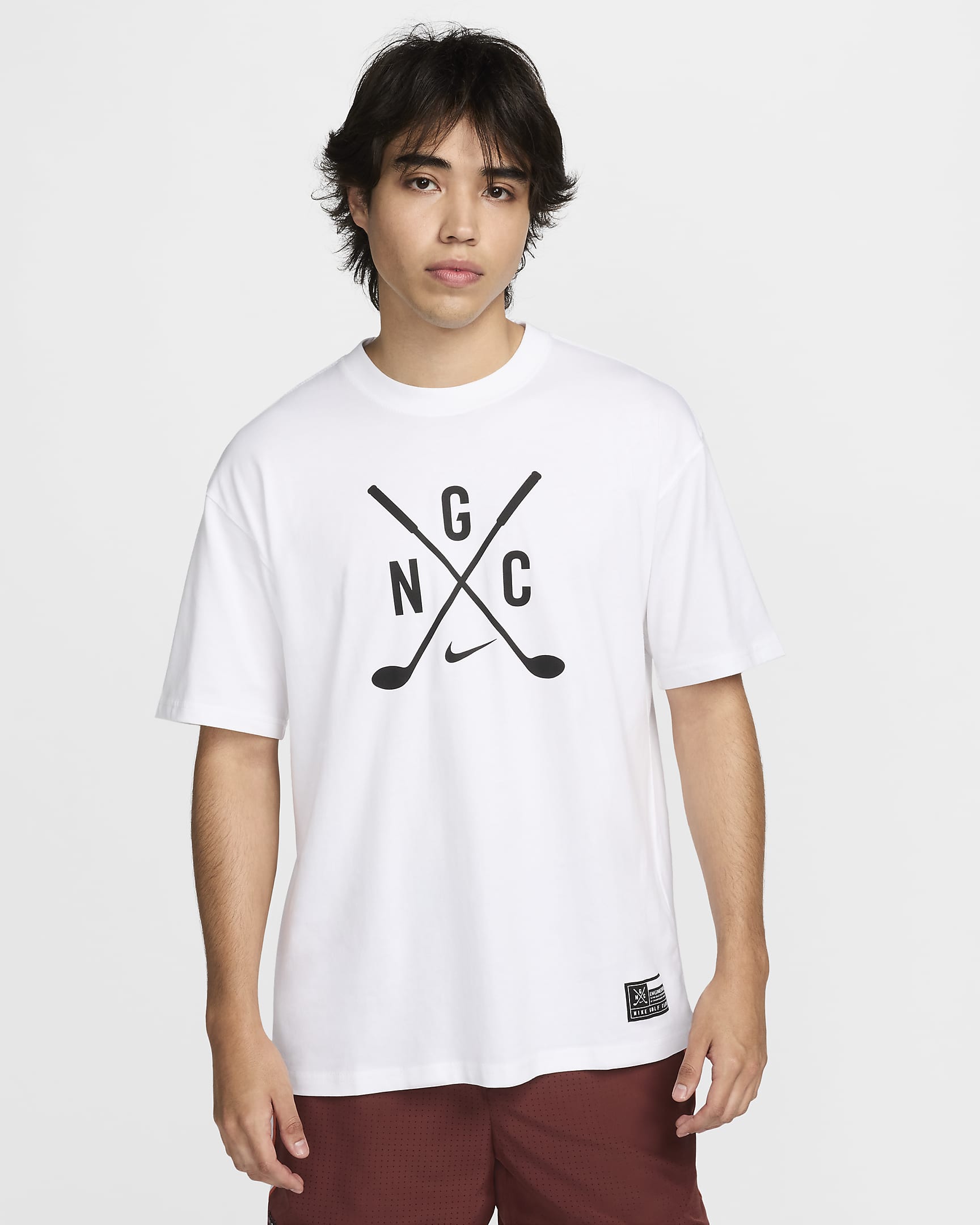 T-shirt da golf Nike Max90 – Uomo - Bianco