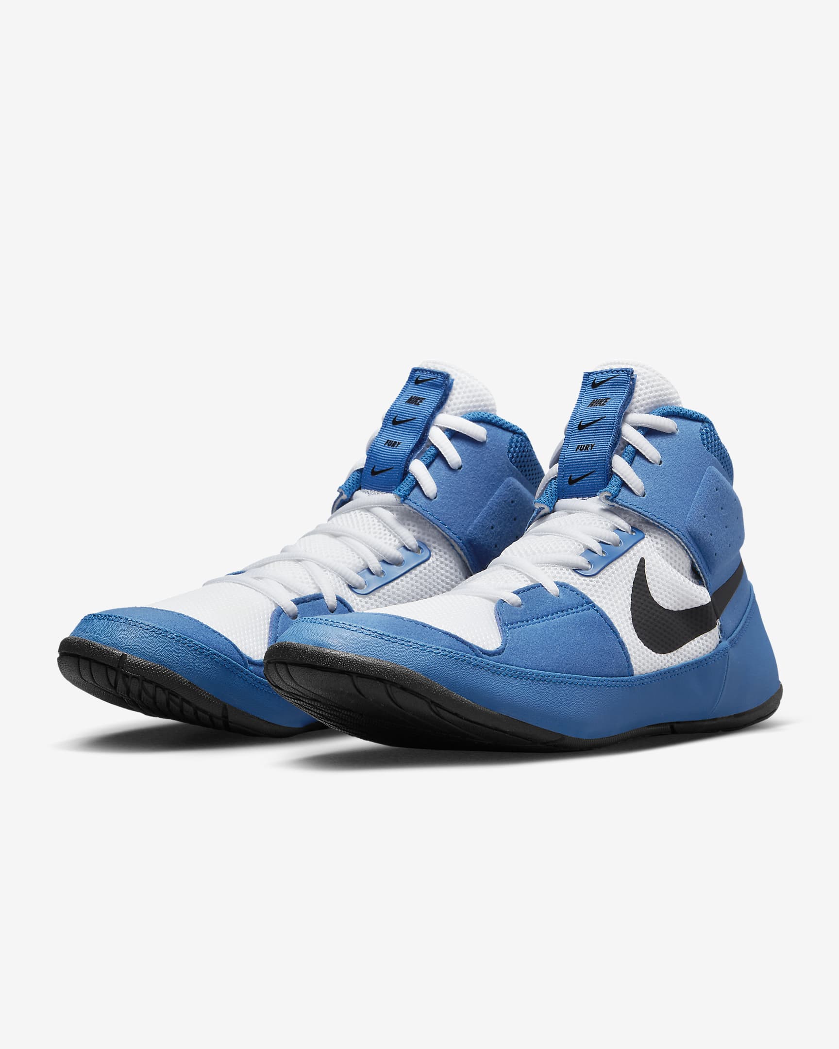 Nike Fury Wrestling Shoes - Team Royal/White/Black