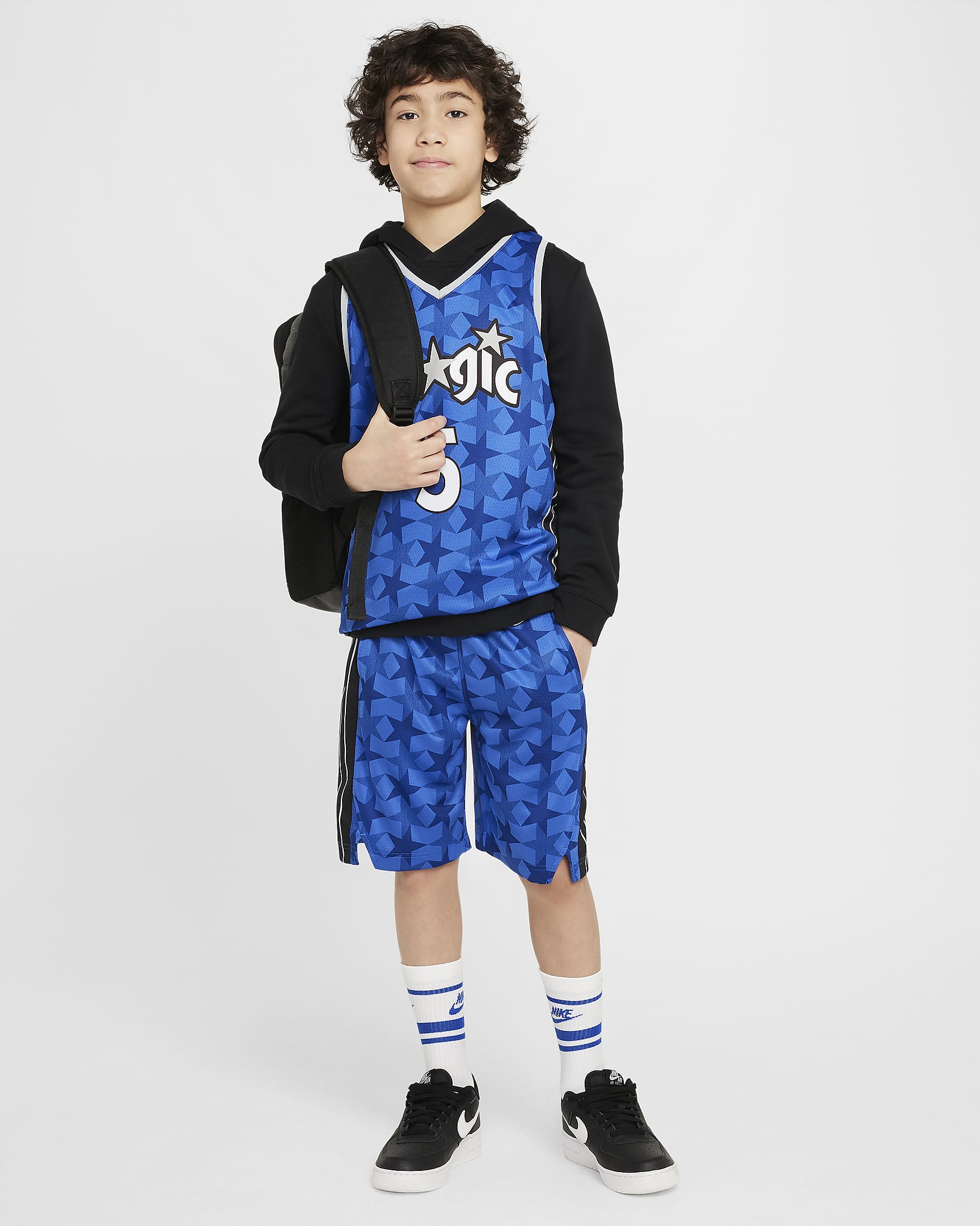 Orlando Magic 2023/24 Hardwood Classics Older Kids' (Boys') Nike Dri-FIT NBA Swingman Shorts - Game Royal