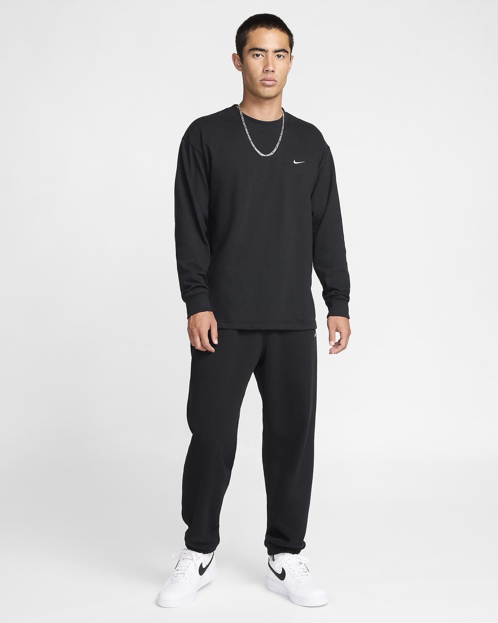 Nike "Made in USA" Men's Long-Sleeve T-Shirt - Black/Black/White