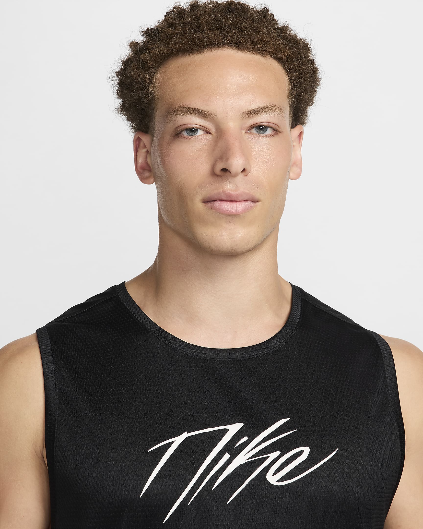 Maillot de basket Dri-FIT Nike Icon pour homme - Noir/Blanc/Noir/Blanc