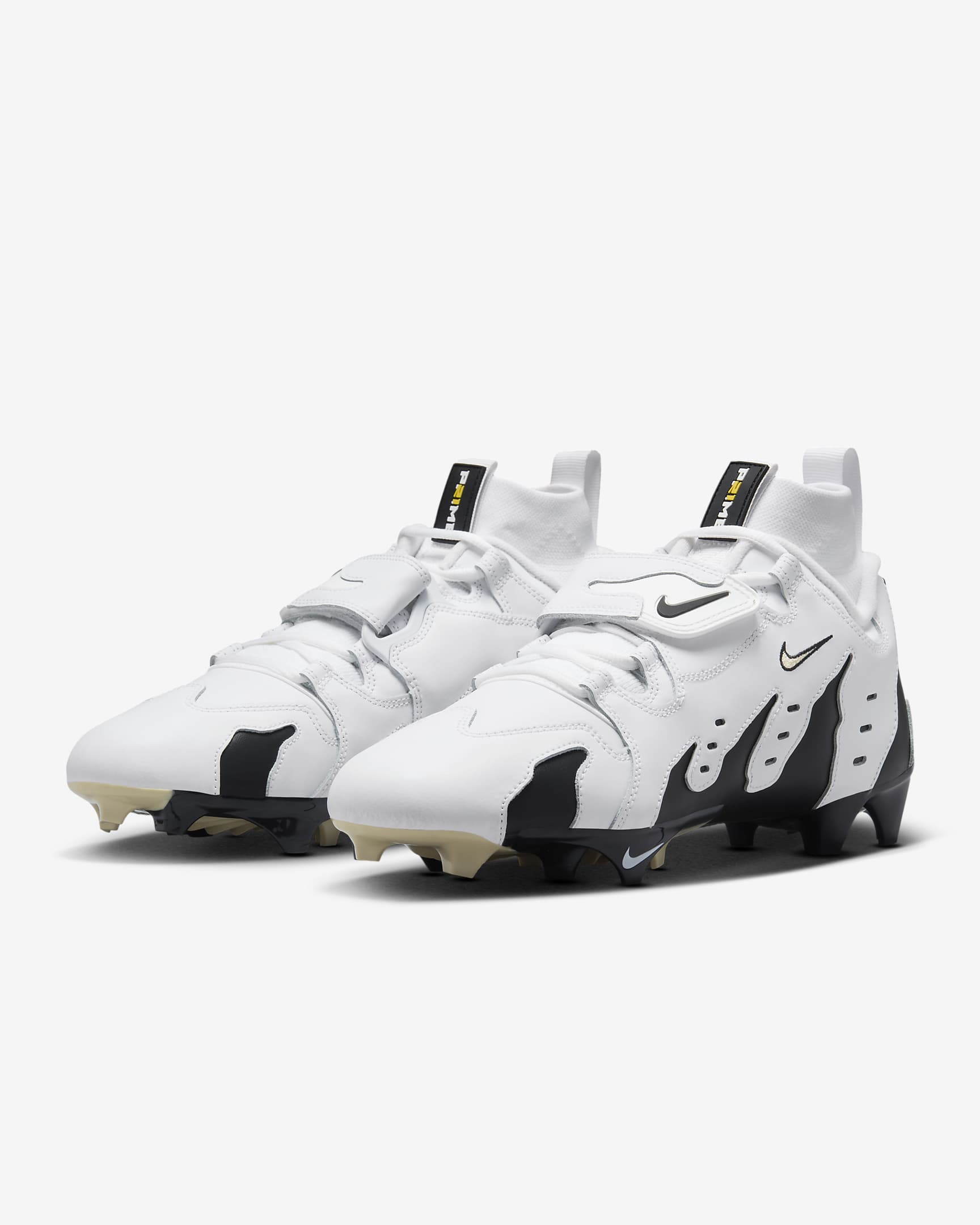 Nike Diamond Turf 96 TD Football Cleats - White/Black/Team Gold