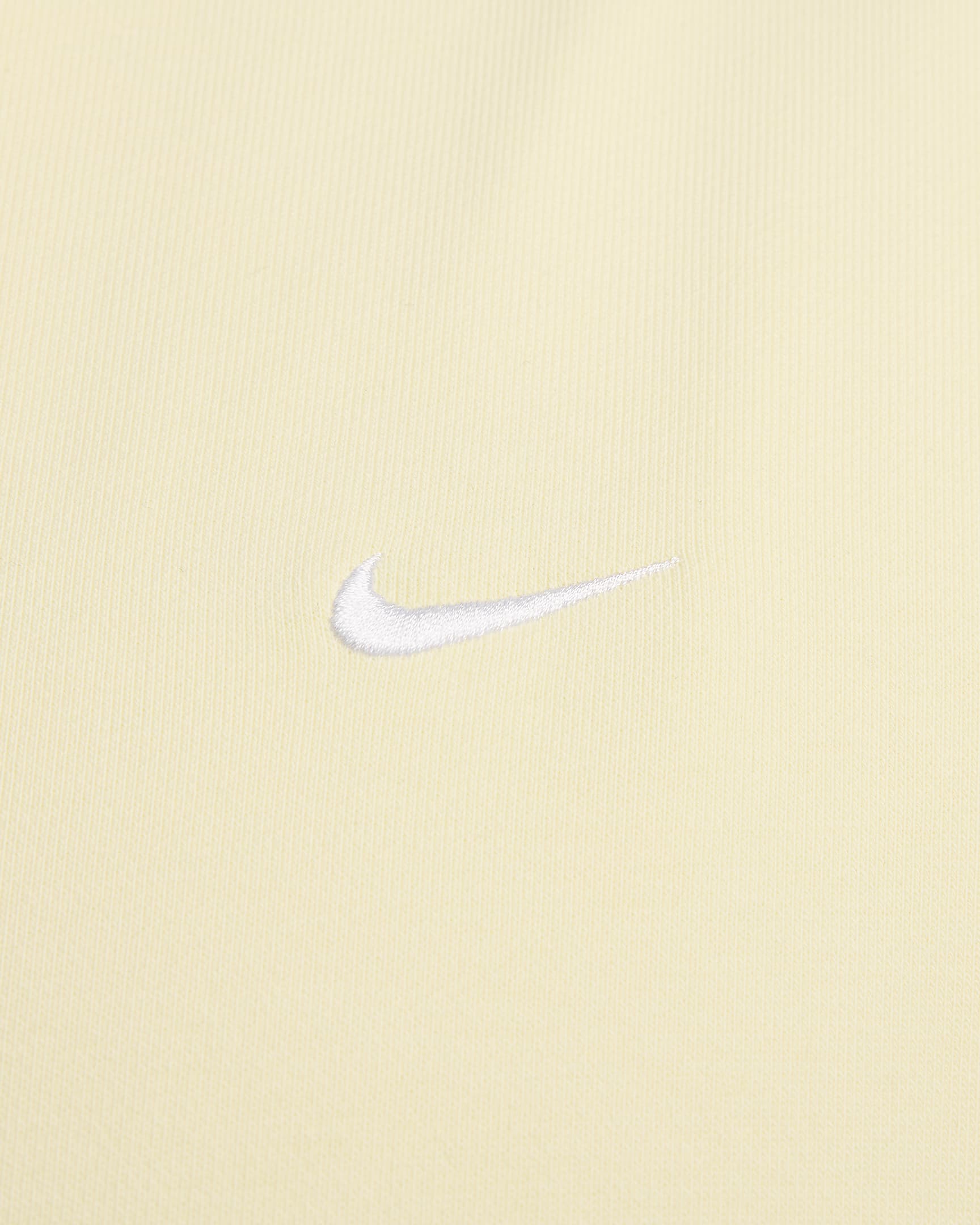 Haut en tissu Fleece Nike Solo Swoosh pour Homme - Alabaster/Blanc