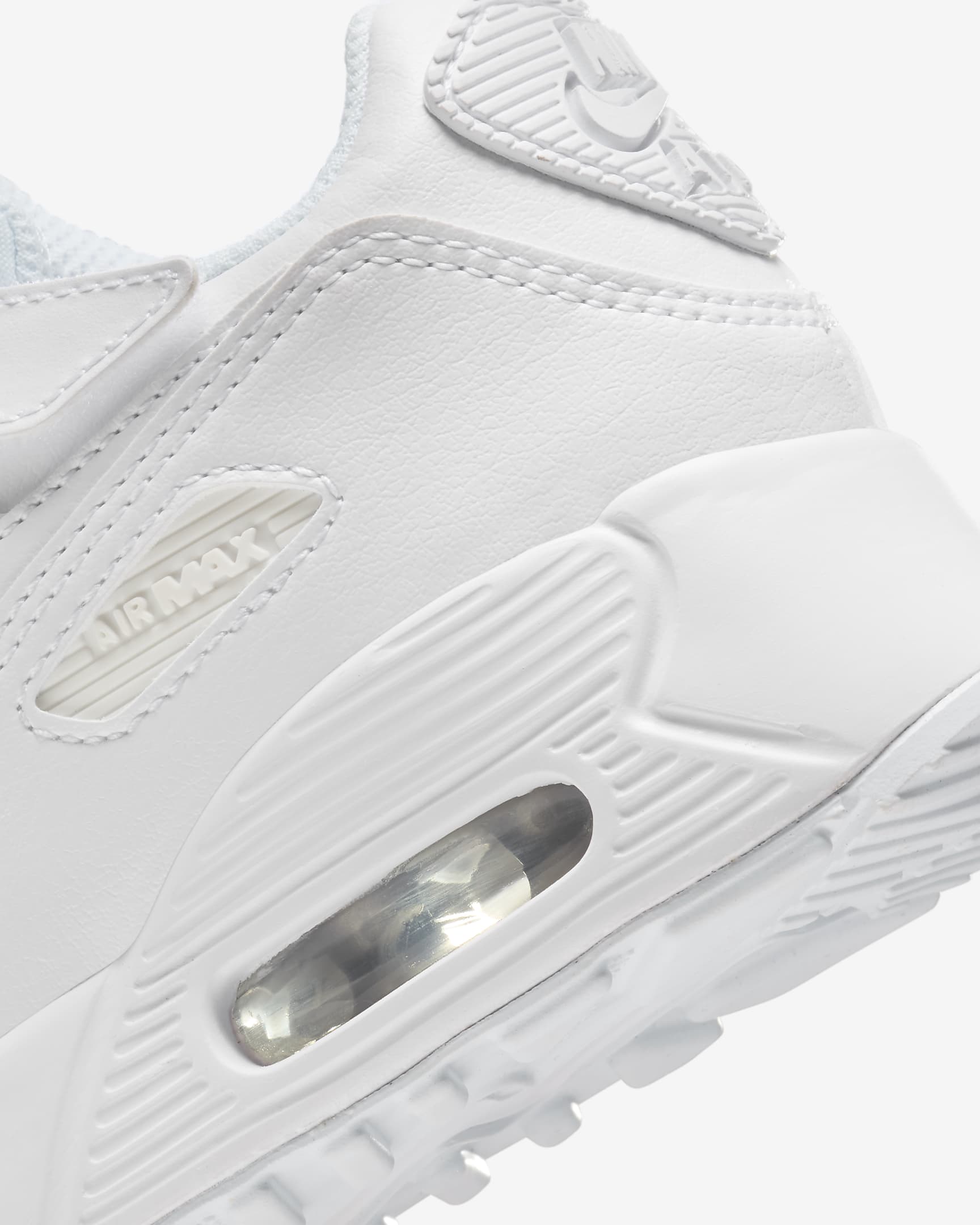 Dětské boty Nike Air Max 90 EasyOn - Bílá/Metallic Silver/Bílá/Bílá