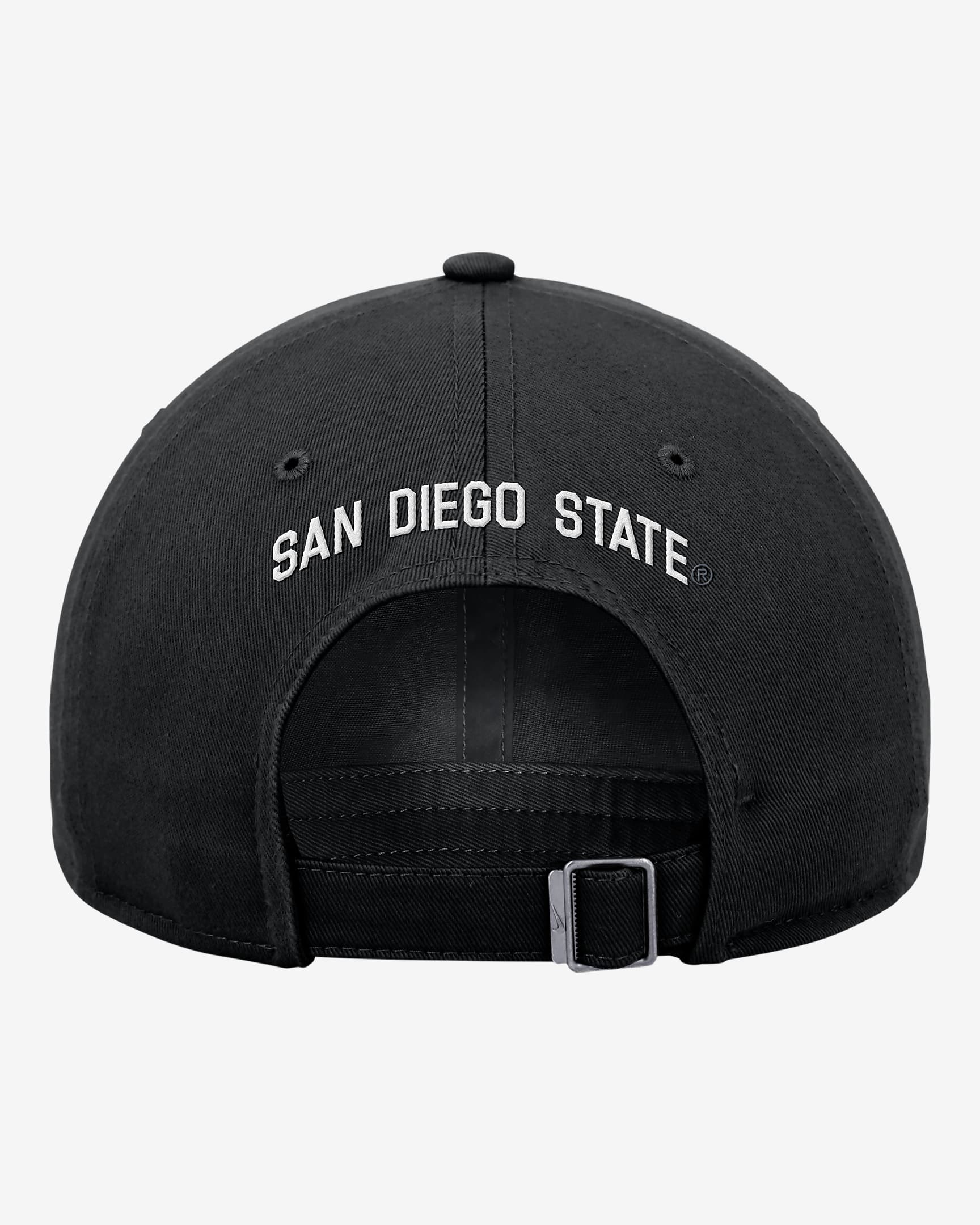 Gorra universitaria Nike San Diego State - Negro